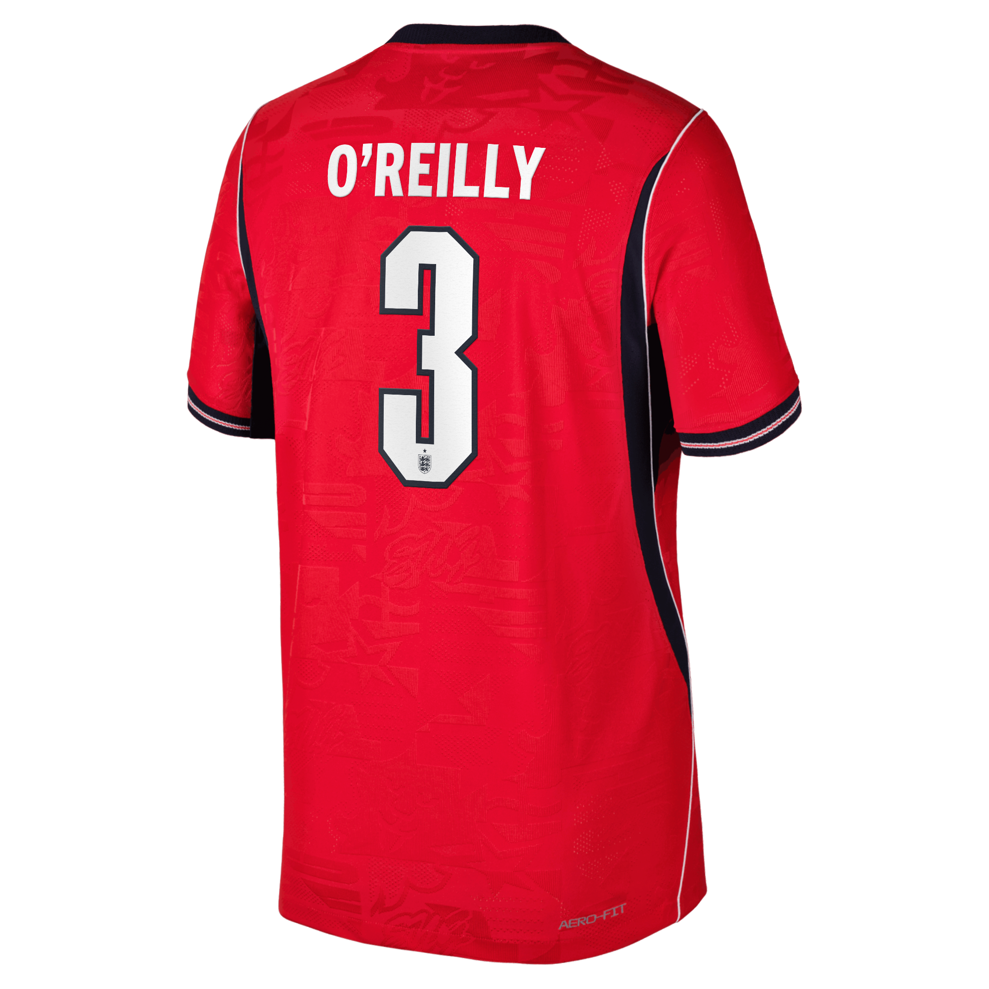 England Nike Away Aero-FIT Match Shirt 2026 - Kids with O'Reilly 3 printing, , rebel_hi-res