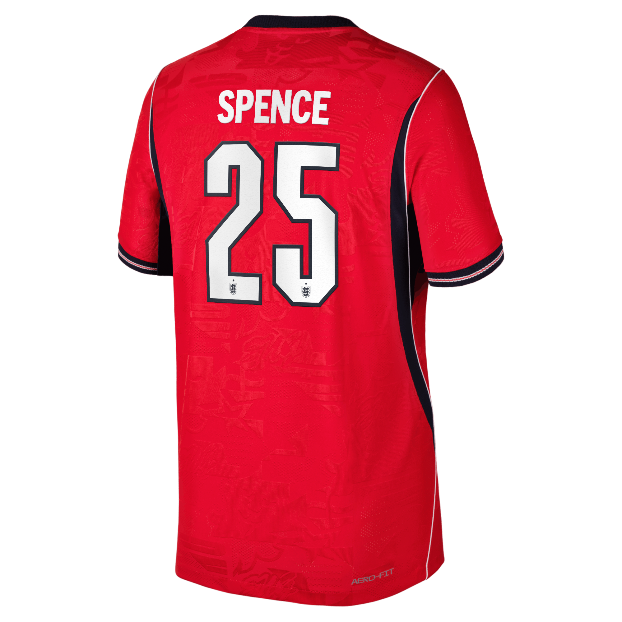 England Nike Away Aero-FIT Match Shirt 2026 - Kids with Spence 25 printing, , rebel_hi-res