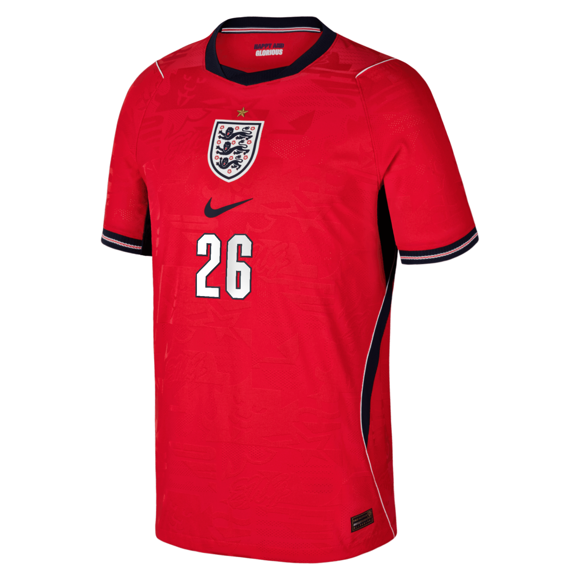 England Nike Away Aero-FIT Match Shirt 2026 - Kids with Quansah 26 printing, , rebel_hi-res