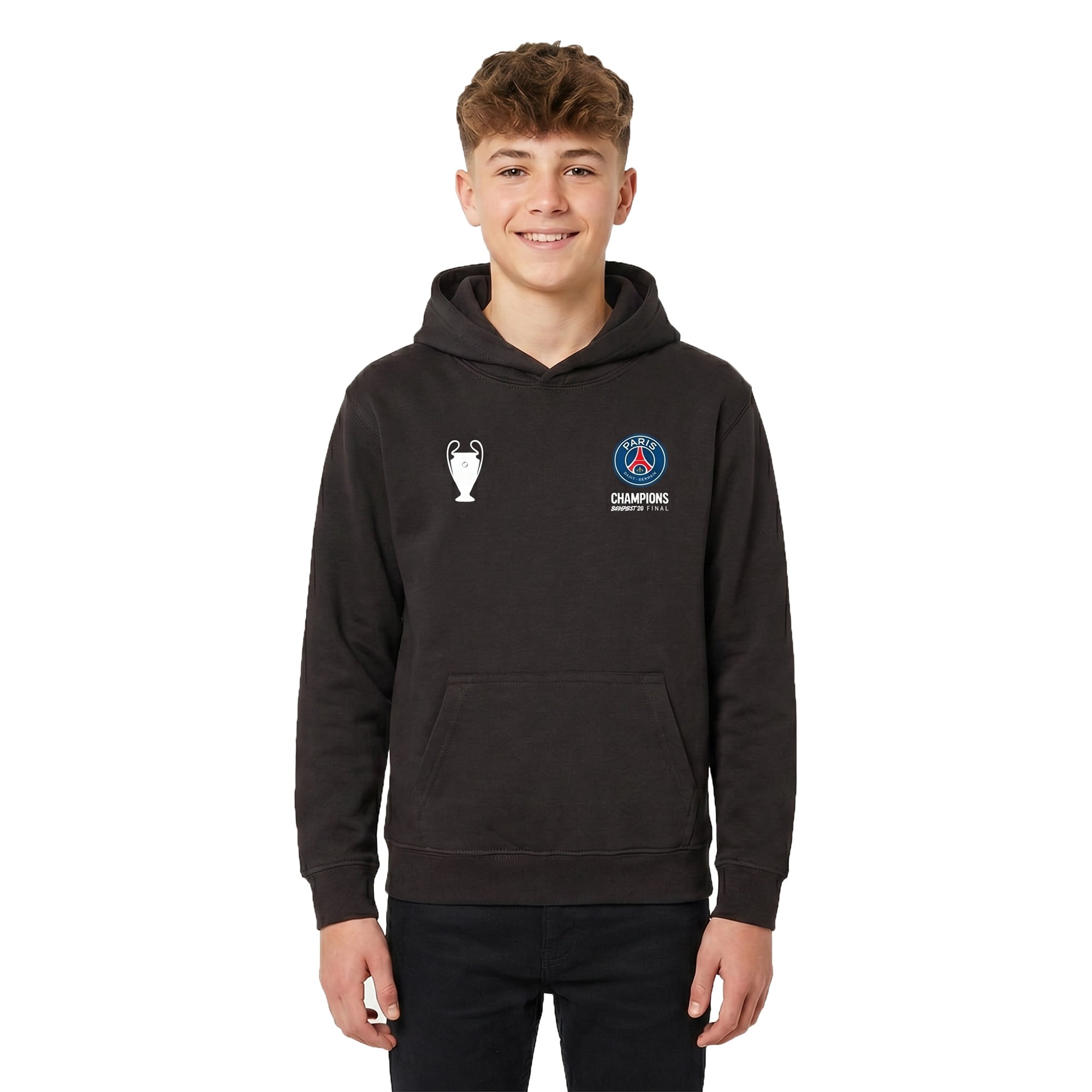 PSG UCL Champions 2026 Hoodie - Black - Kids