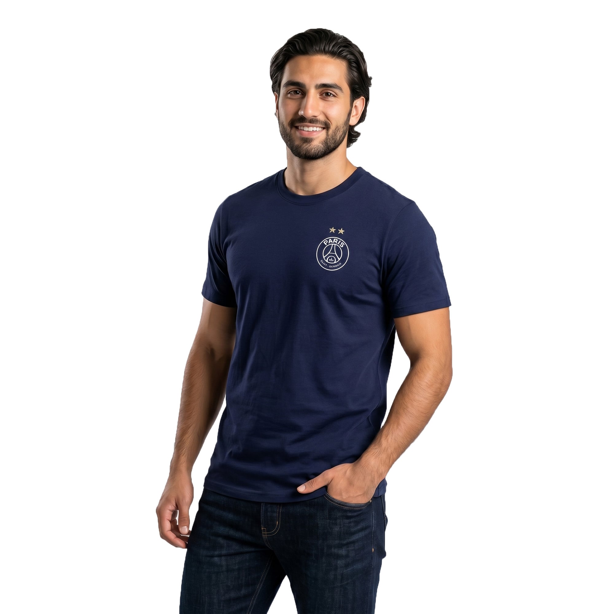 PSG Eiffel 2 Star Graphic T-Shirt - French Navy, , rebel_hi-res