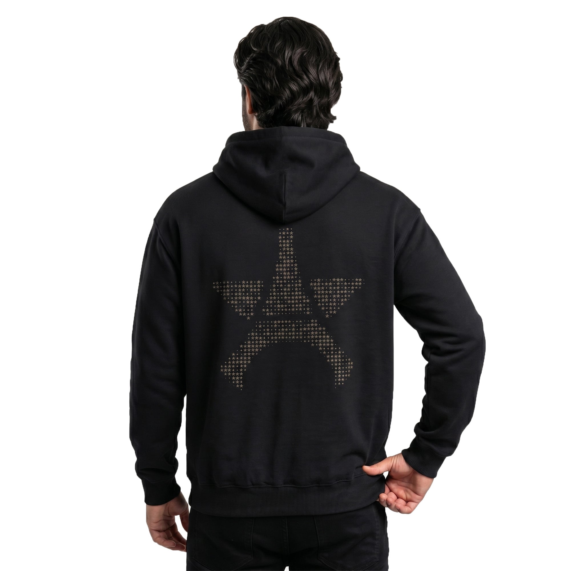 PSG Eiffel Star Lifestyle Graphic Oversized Hoodie - Black, , rebel_hi-res