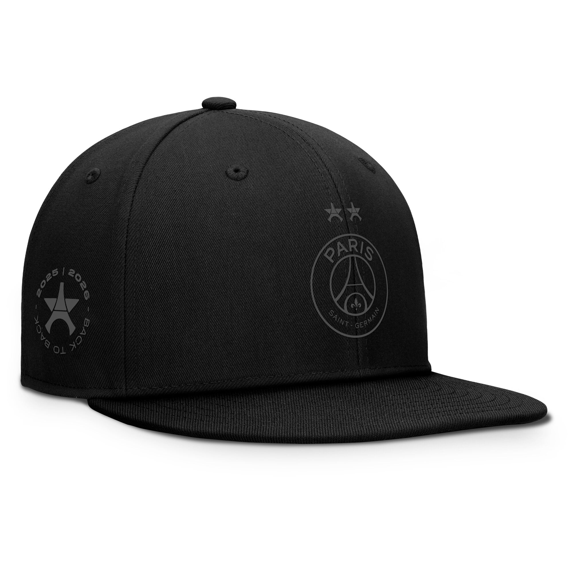 PSG Eiffel Star Lifestyle 2 Mid-Crown Snapback Cap - Black, , rebel_hi-res
