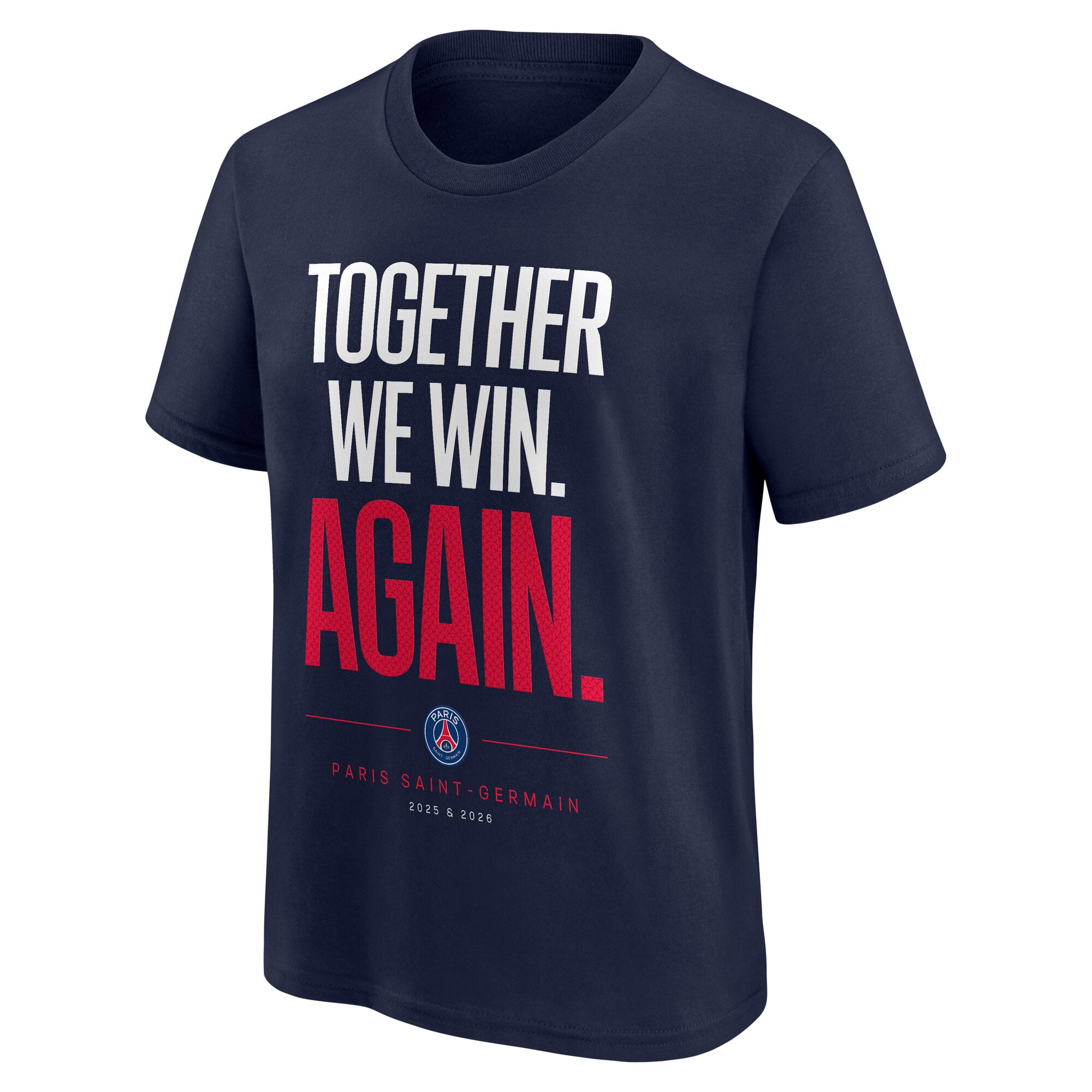 PSG European Champions Roster Graphic T-Shirt - Navy - Kids, , rebel_hi-res