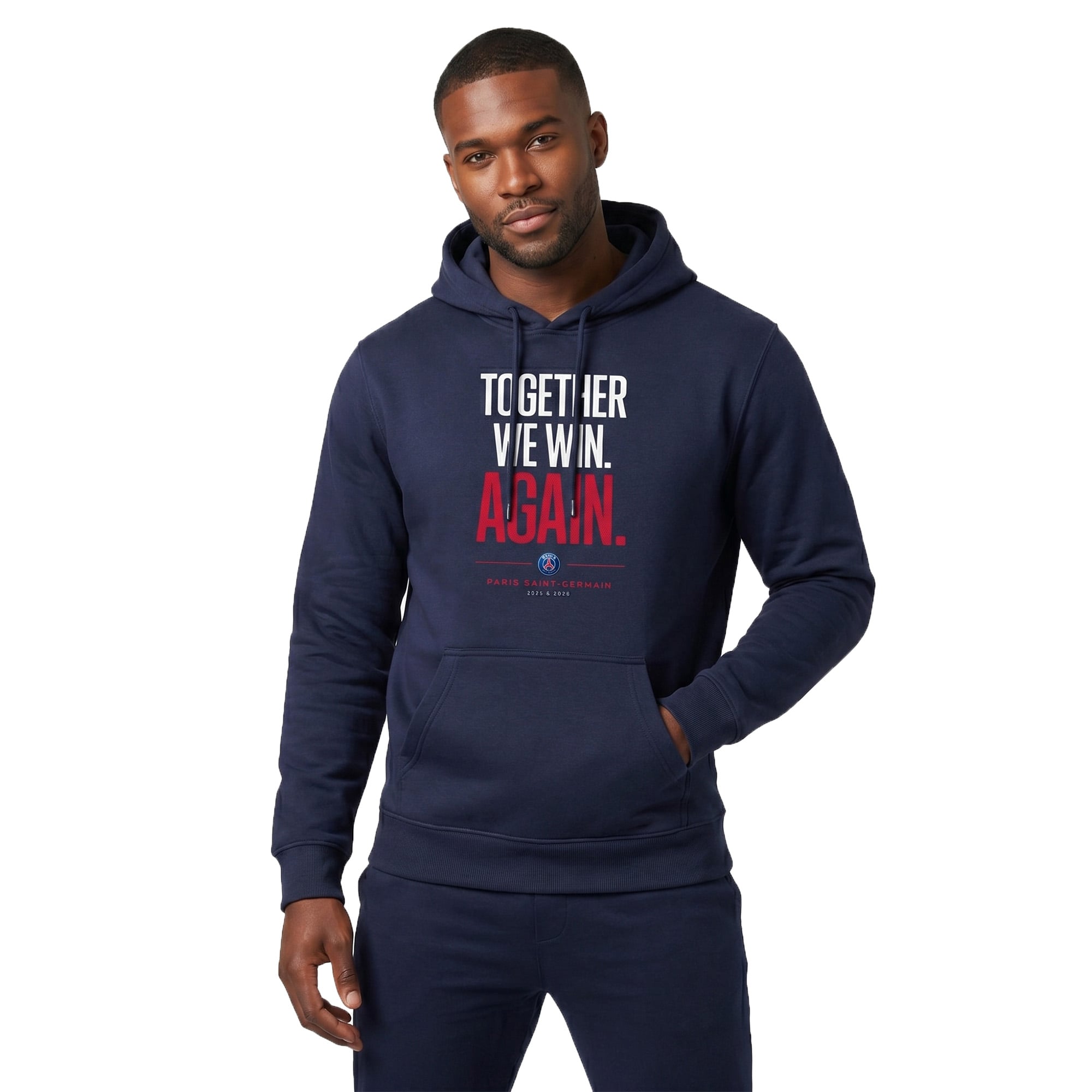 PSG European Champions Roster Graphic Hoodie - Navy