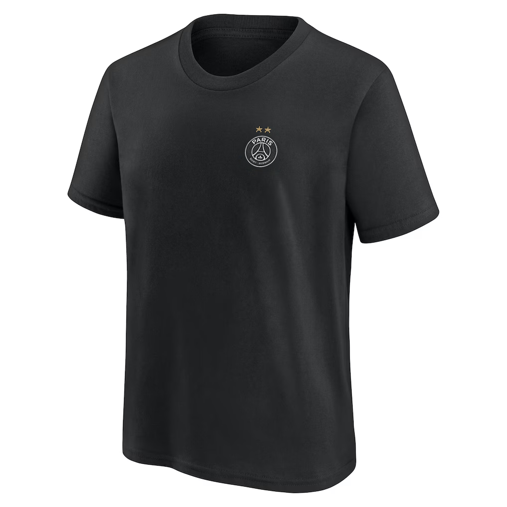 PSG European Champions Signature Roster Graphic T-Shirt - Black - Kids, , rebel_hi-res