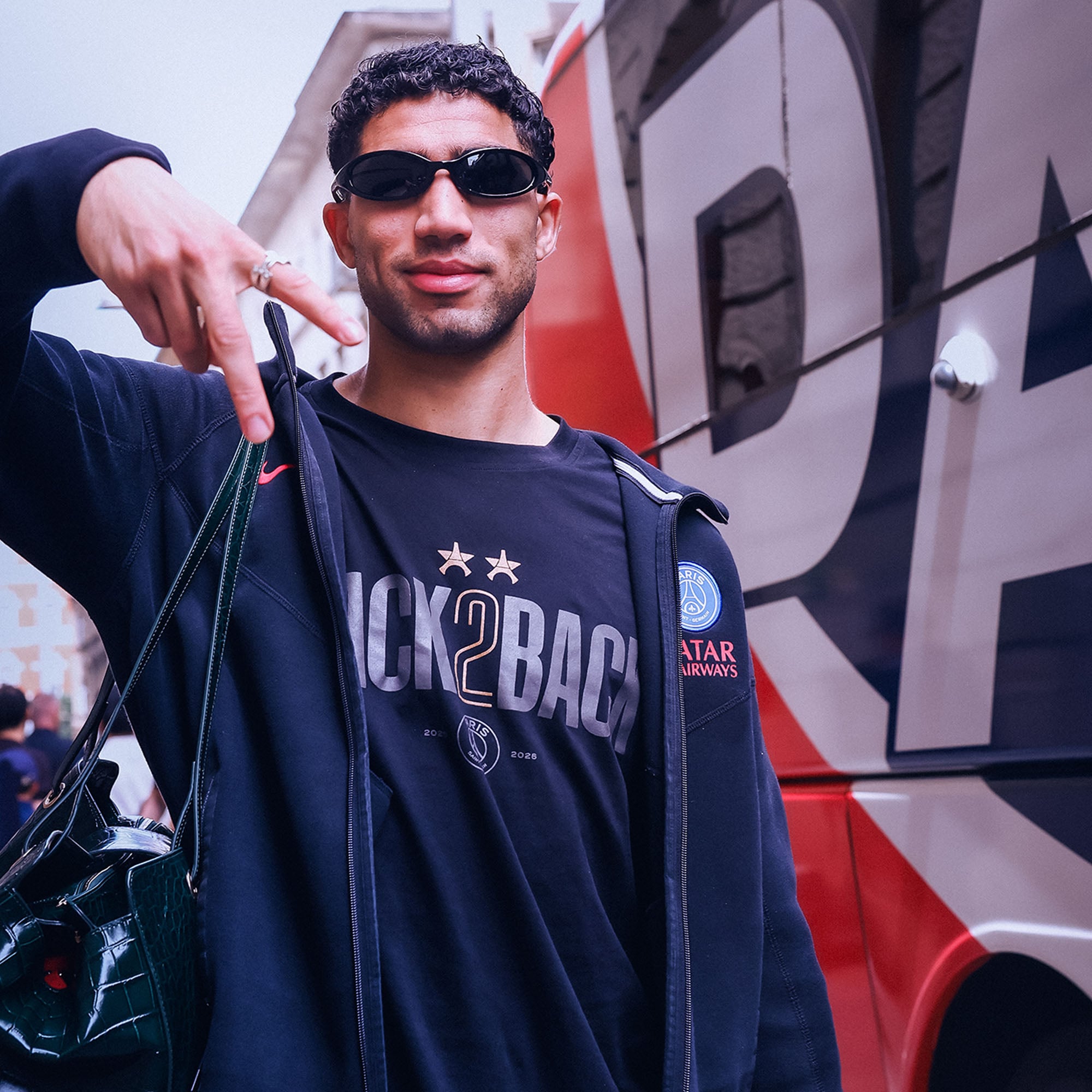PSG Winner Back to Back 2 Star Graphic T-Shirt - Navy, , rebel_hi-res