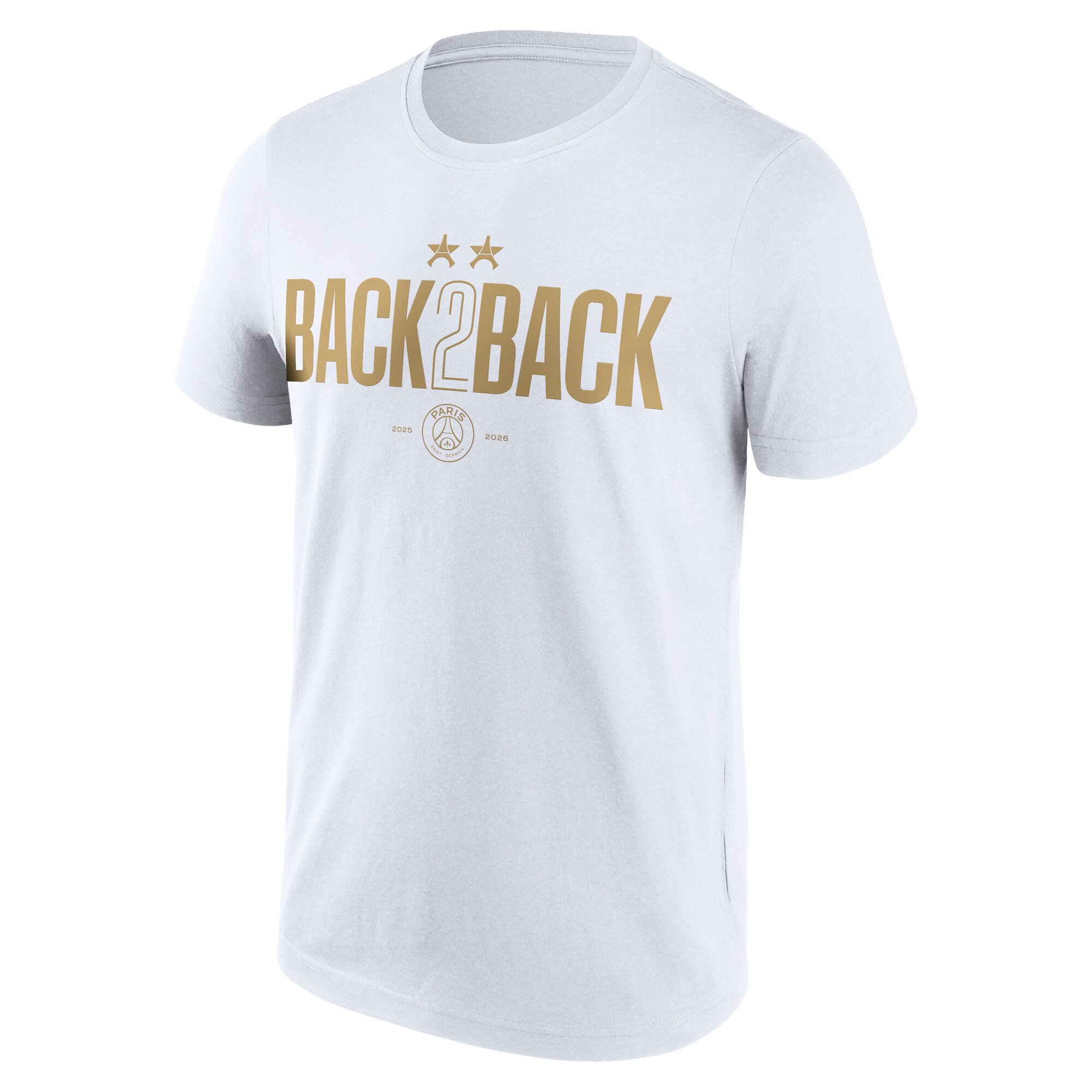PSG Winner Back to Back 2 Star Graphic T-Shirt - White, , rebel_hi-res