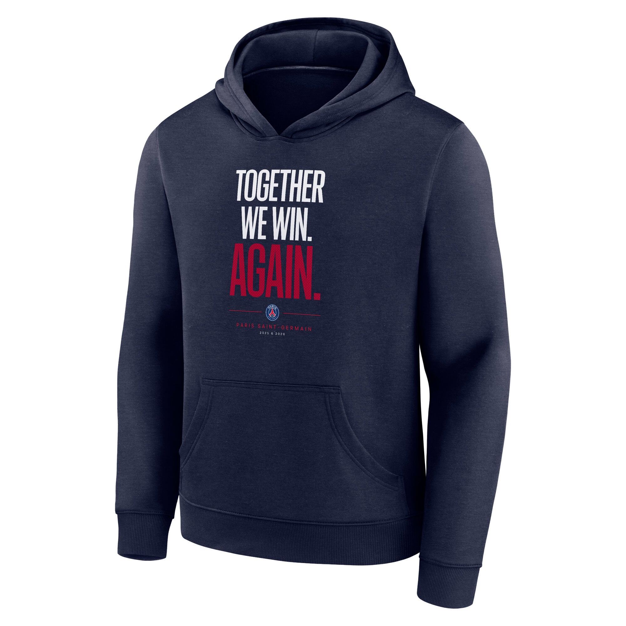 PSG European Champions Roster Graphic Hoodie - Navy - Kids, , rebel_hi-res