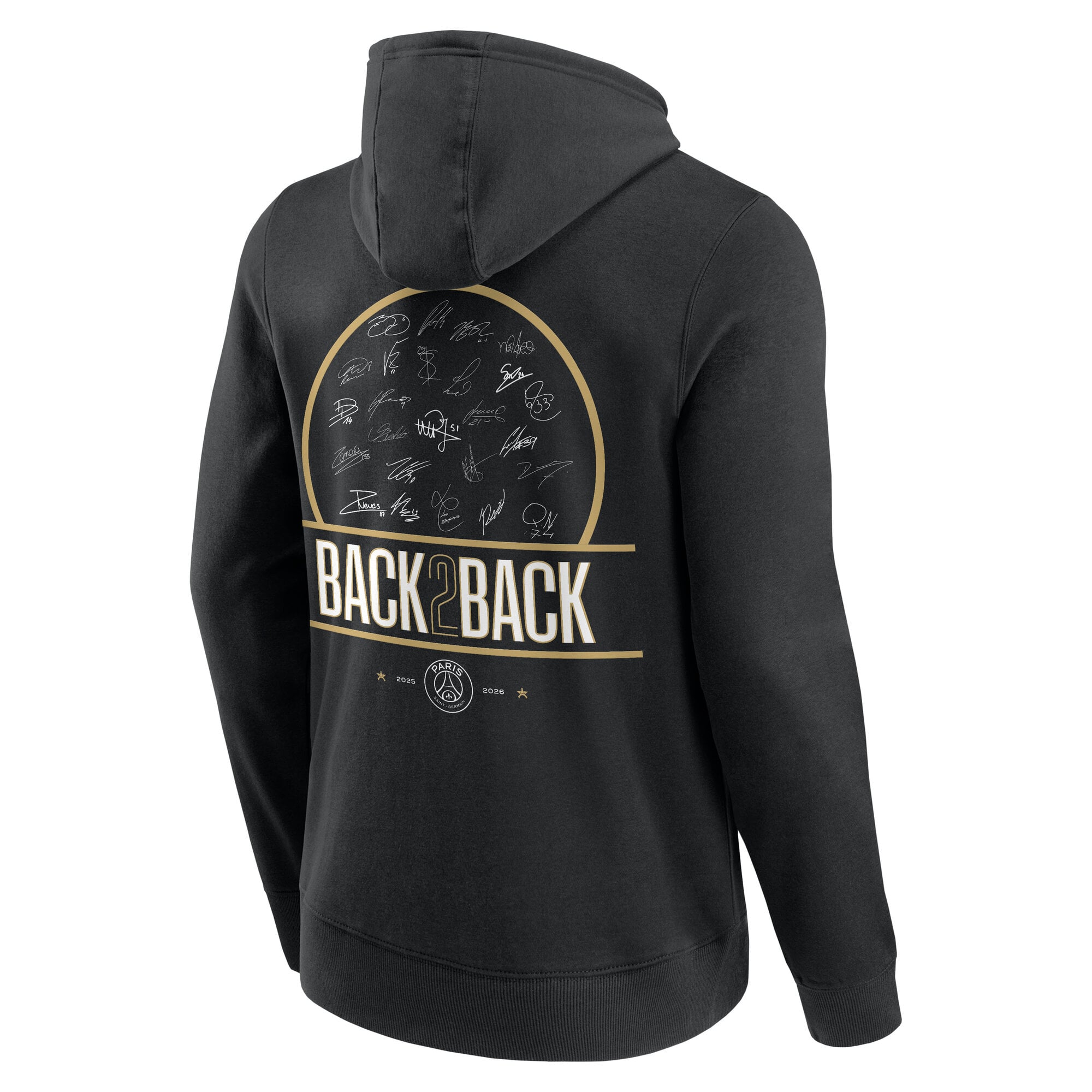 PSG European Champions Signature Roster Graphic Hoodie - Black, , rebel_hi-res