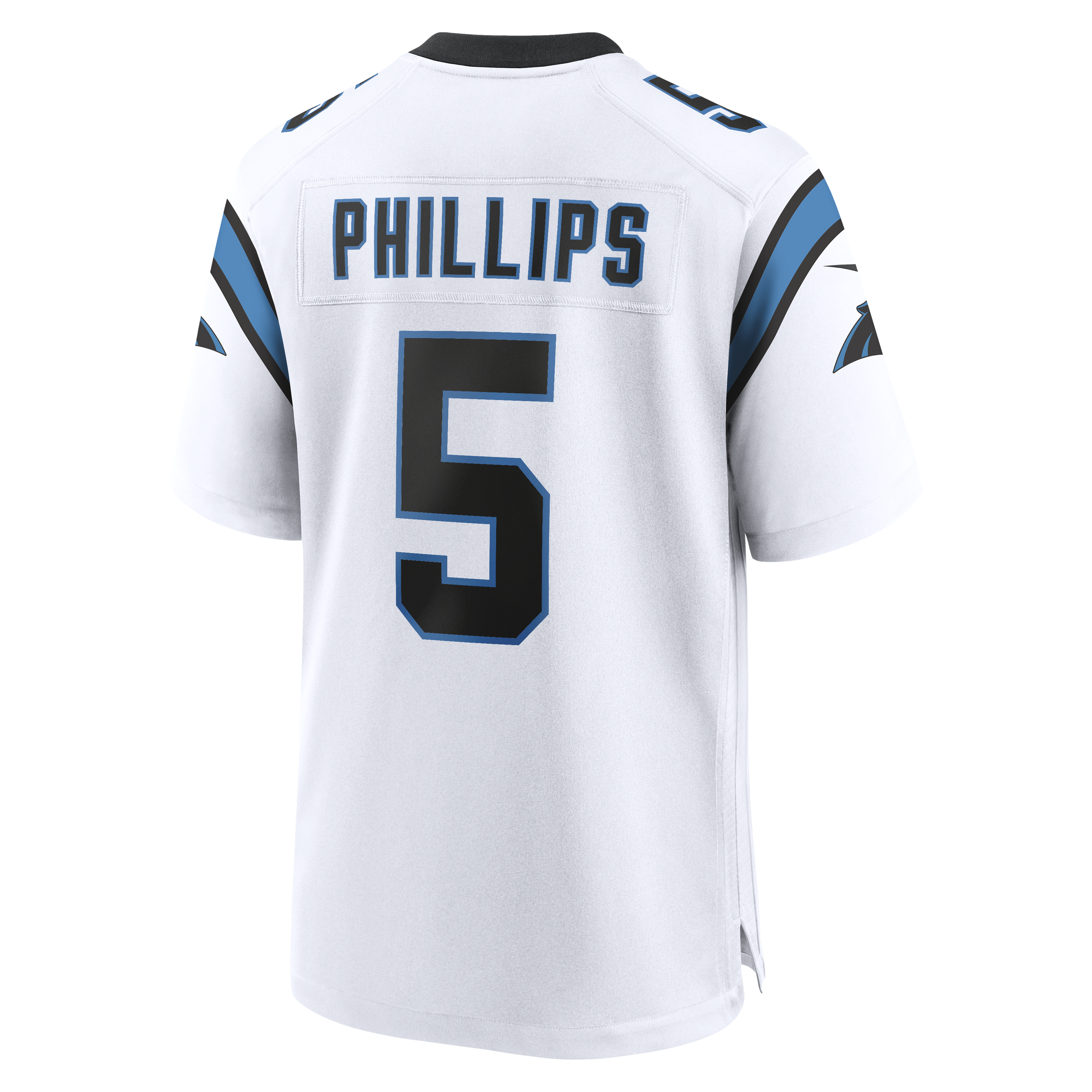 Carolina Panthers Nike Game Road Jersey - White - Jaelen Phillips - Mens, , rebel_hi-res