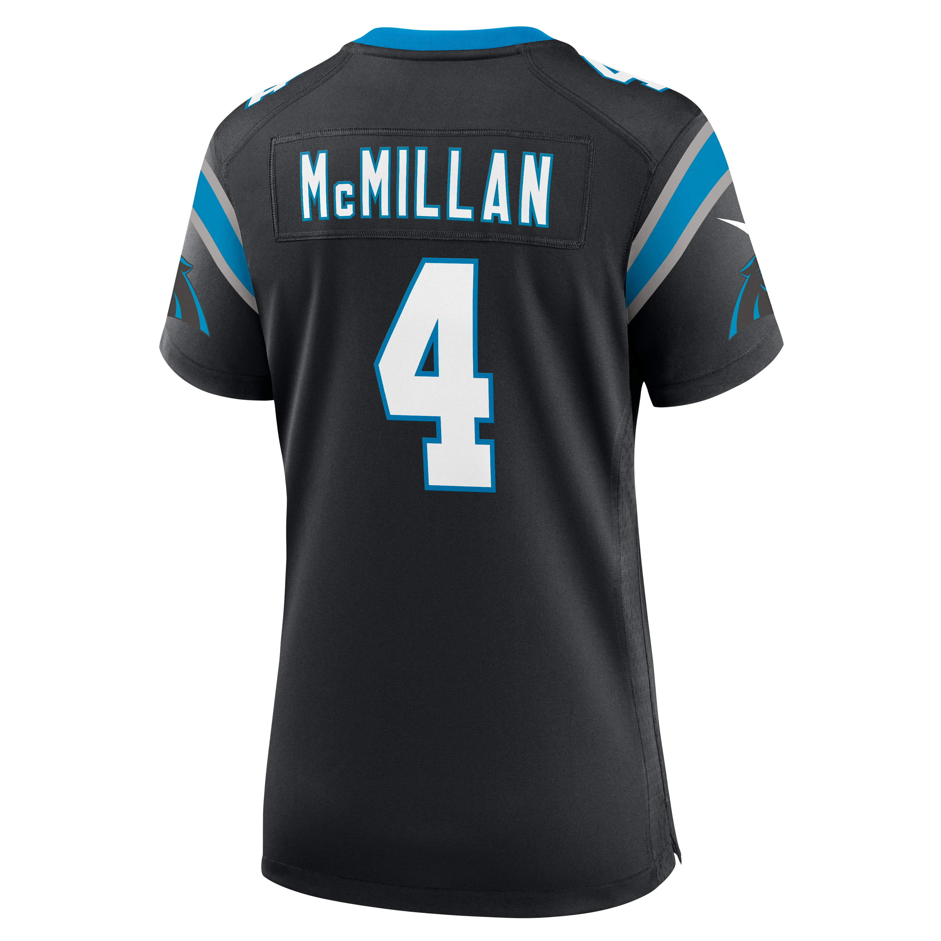Carolina Panthers Nike Home Game Jersey - Black - Tetairoa McMillan - Womens, , rebel_hi-res