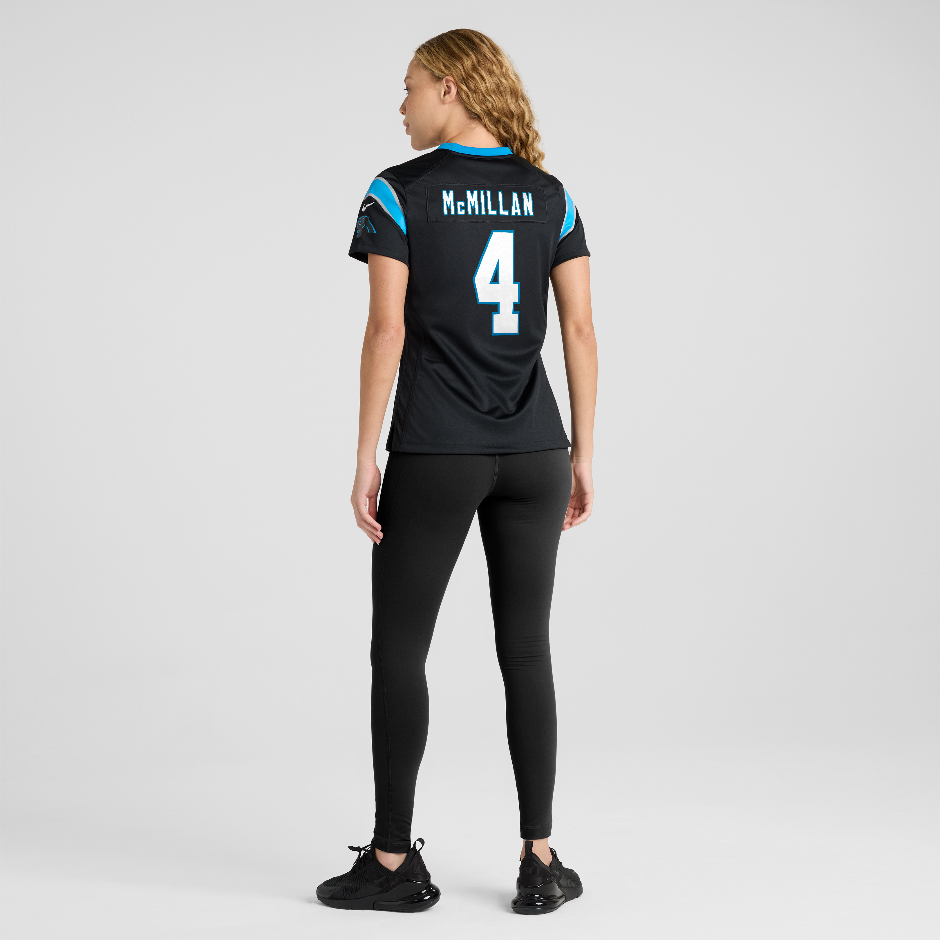 Carolina Panthers Nike Home Game Jersey - Black - Tetairoa McMillan - Womens, , rebel_hi-res