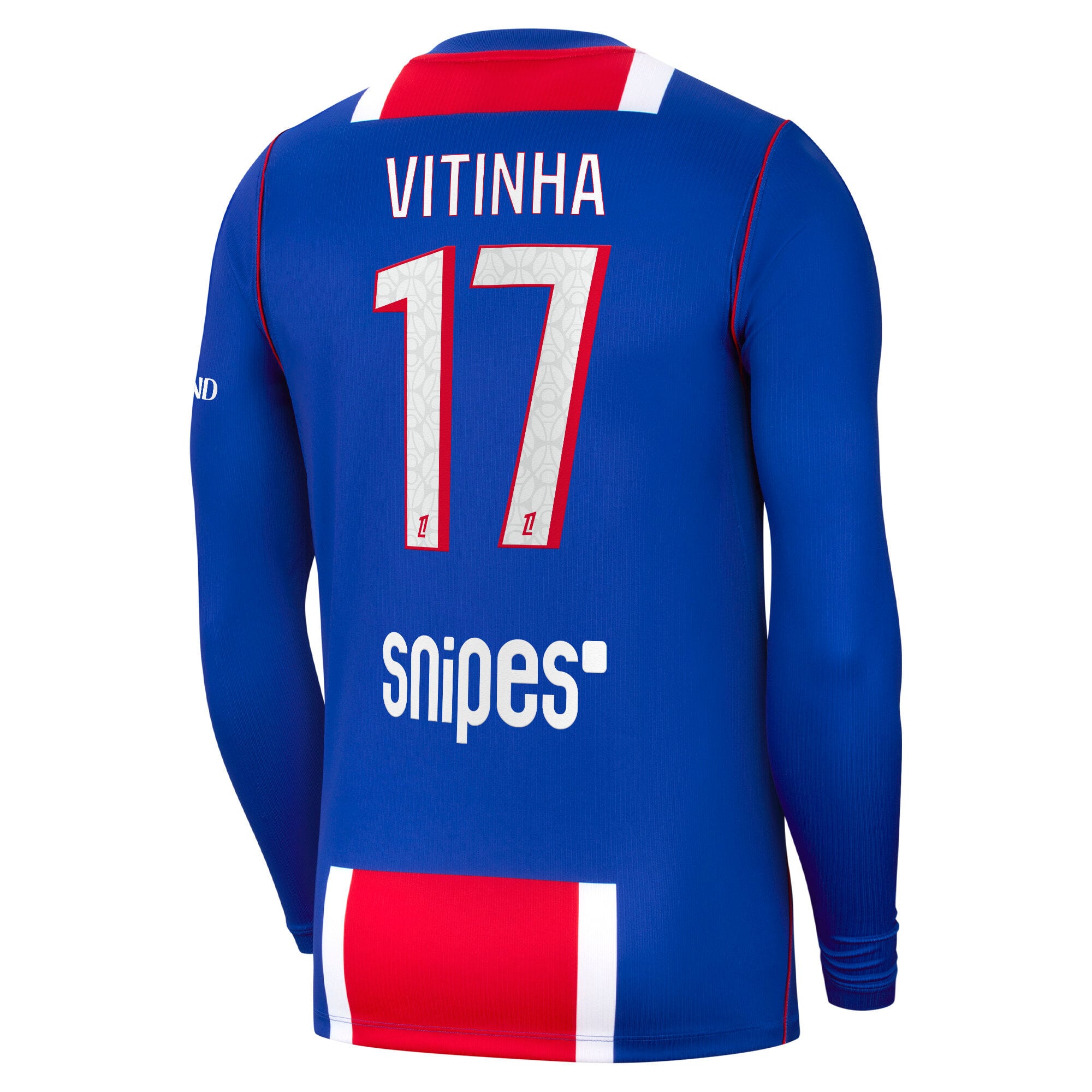 PSG Nike Home Stadium Long Sleeve Shirt 2026-27 with Vitinha 17 printing, , rebel_hi-res