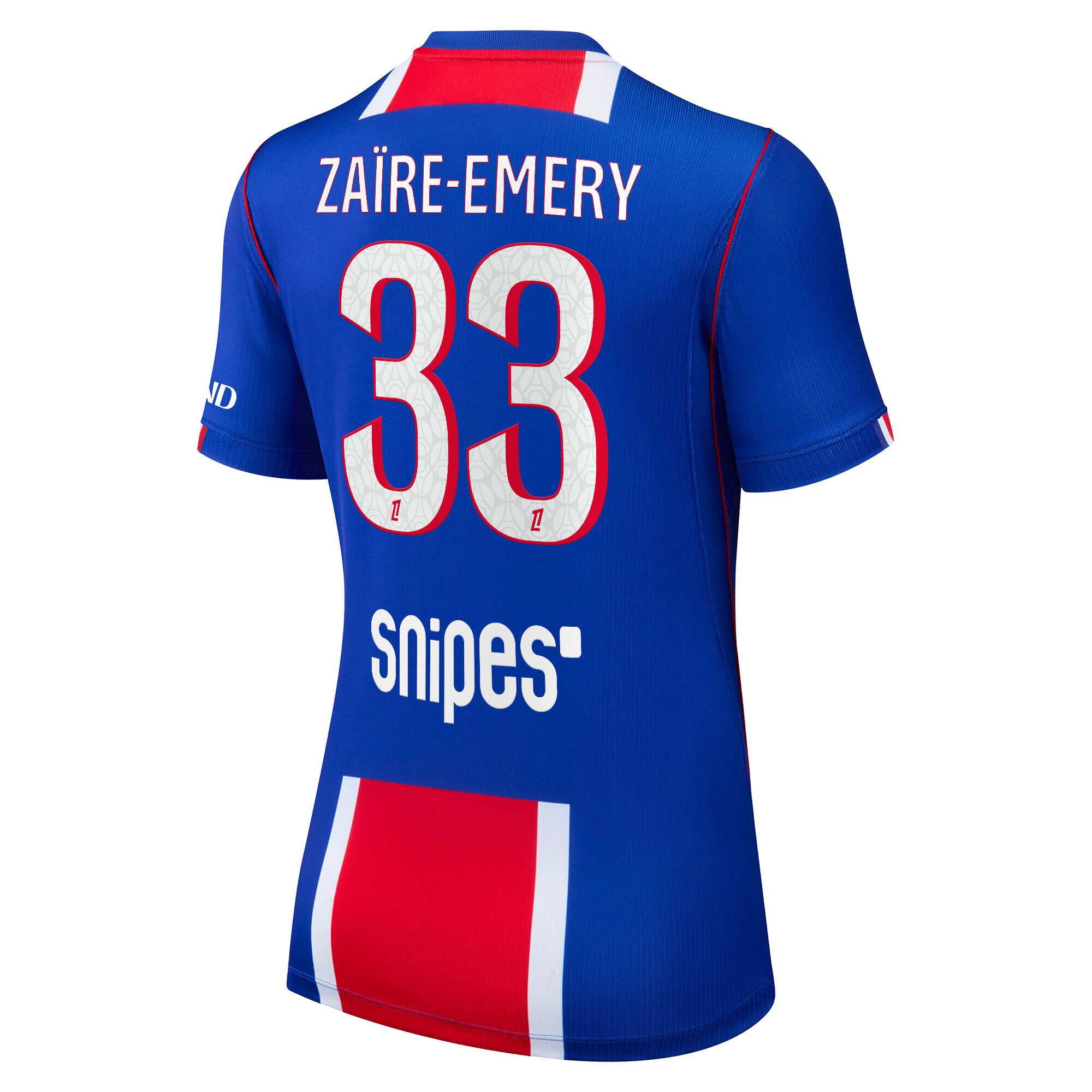PSG Nike Home Stadium Shirt 2026-27 - Womens with Za&iuml;re-Emery 33 printing, , rebel_hi-res