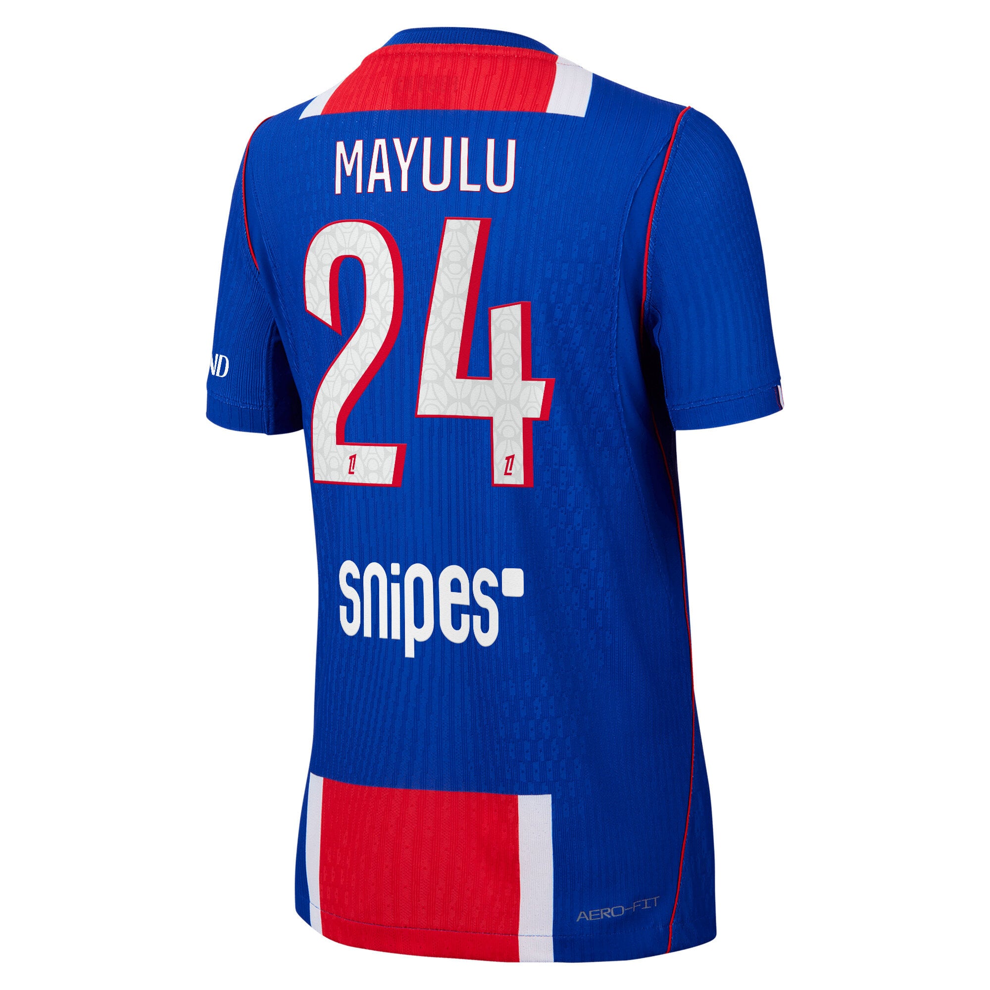 PSG Nike Home Aero-FIT Match Shirt 2026-27 - Kids with Mayulu 24 printing, , rebel_hi-res
