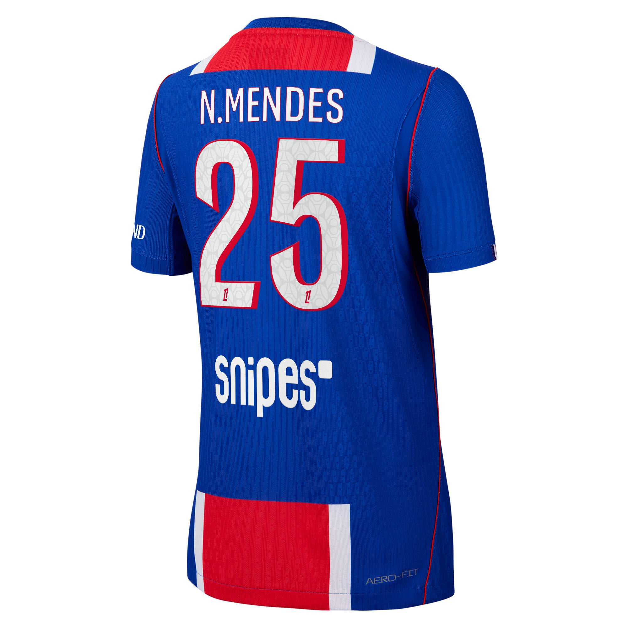 PSG Nike Home Aero-FIT Match Shirt 2026-27 - Kids with N.Mendes 25 printing, , rebel_hi-res