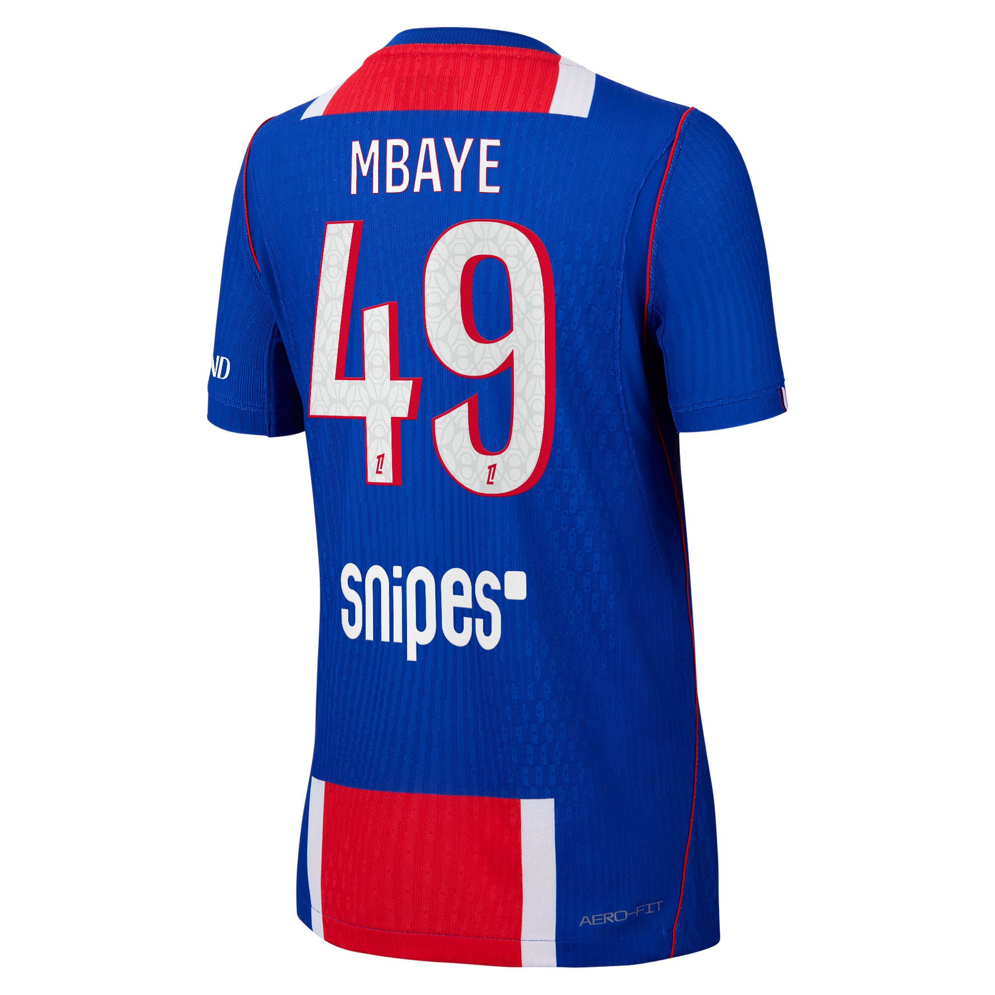PSG Nike Home Aero-FIT Match Shirt 2026-27 - Kids with Mbaye 49 printing, , rebel_hi-res