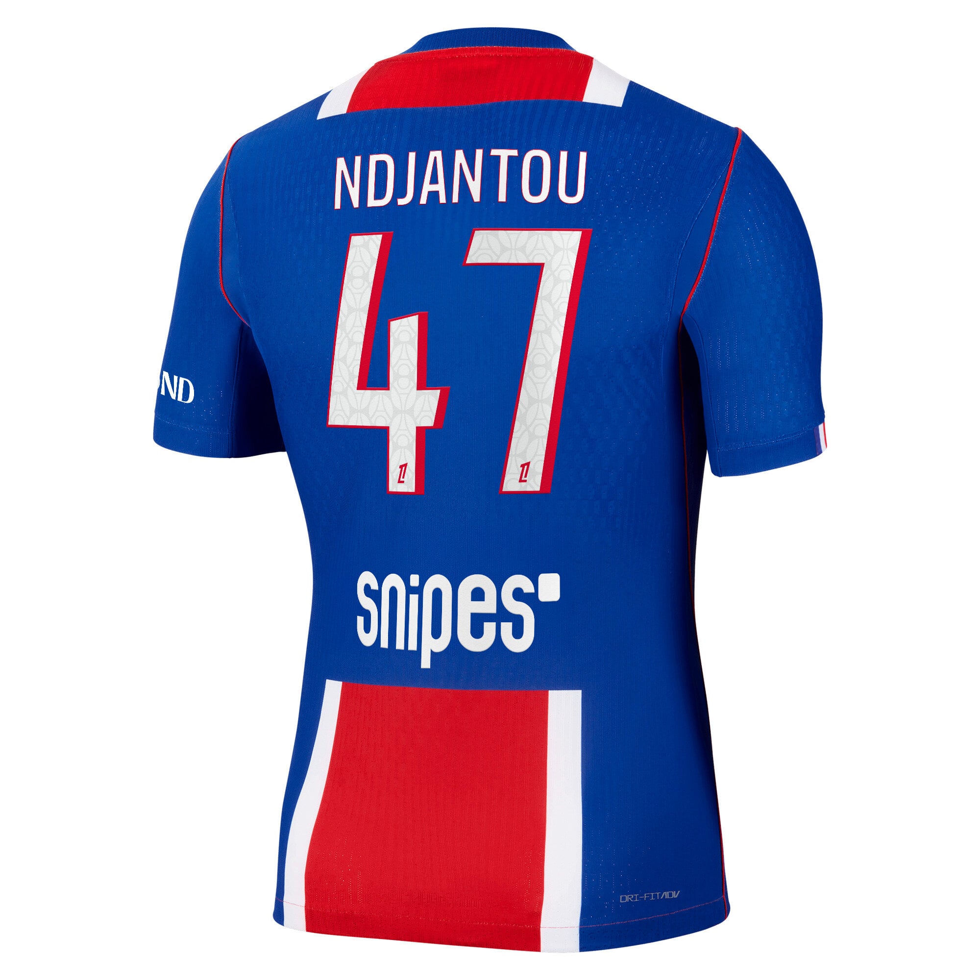 PSG Nike Home Aero-FIT Match Shirt 2026-27 with Ndjantou 47 printing, , rebel_hi-res