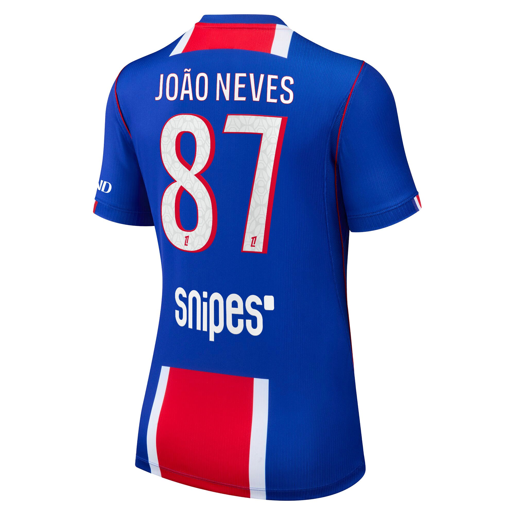 PSG Nike Home Stadium Shirt 2026-27 - Womens with Jo&atilde;o Neves 87 printing, , rebel_hi-res