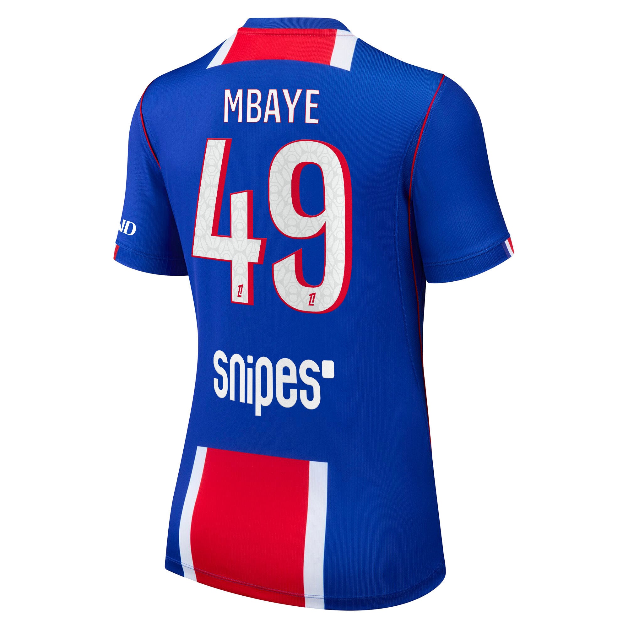 PSG Nike Home Stadium Shirt 2026-27 - Womens with Mbaye 49 printing, , rebel_hi-res