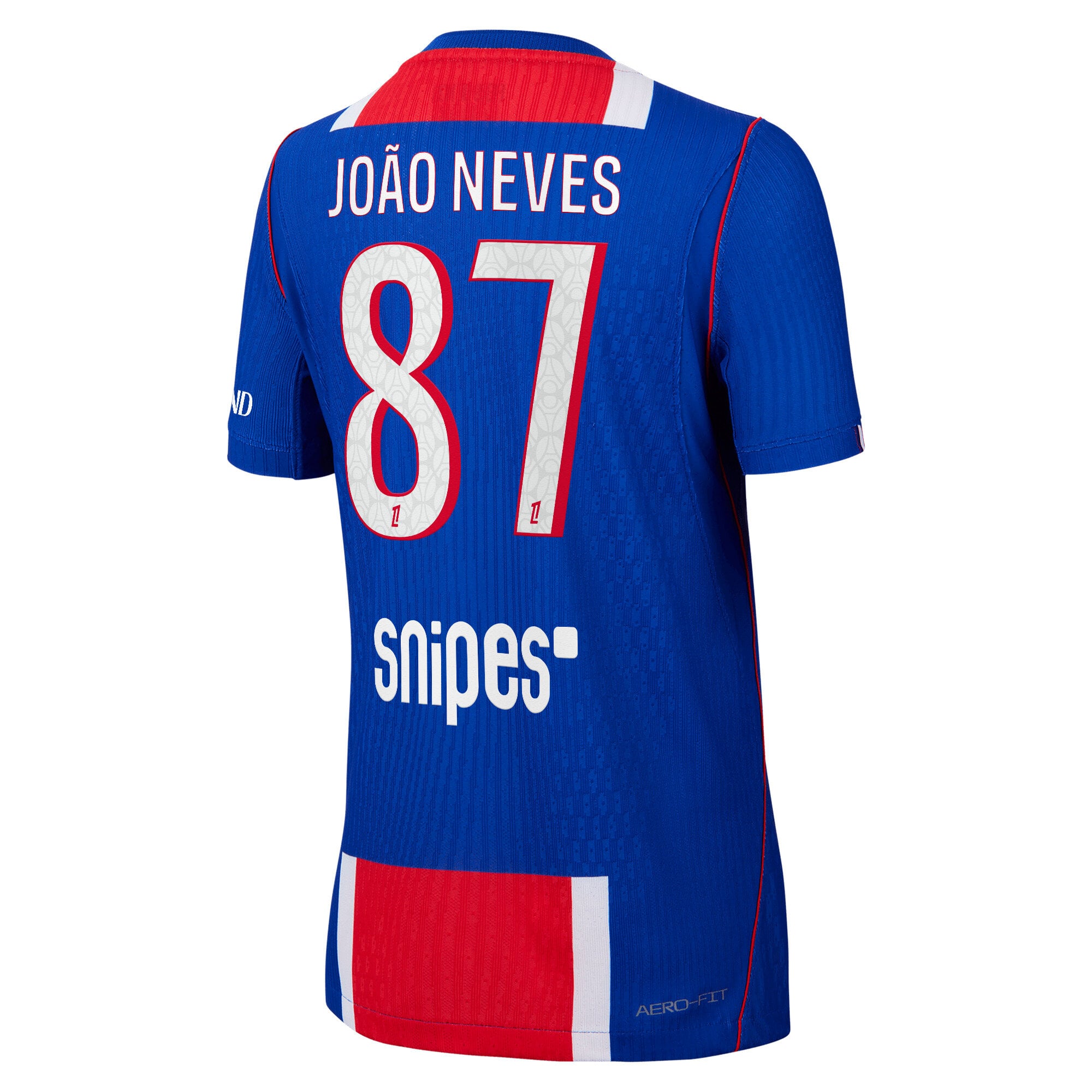 PSG Nike Home Aero-FIT Match Shirt 2026-27 - Kids with Jo&atilde;o Neves 87 printing, , rebel_hi-res