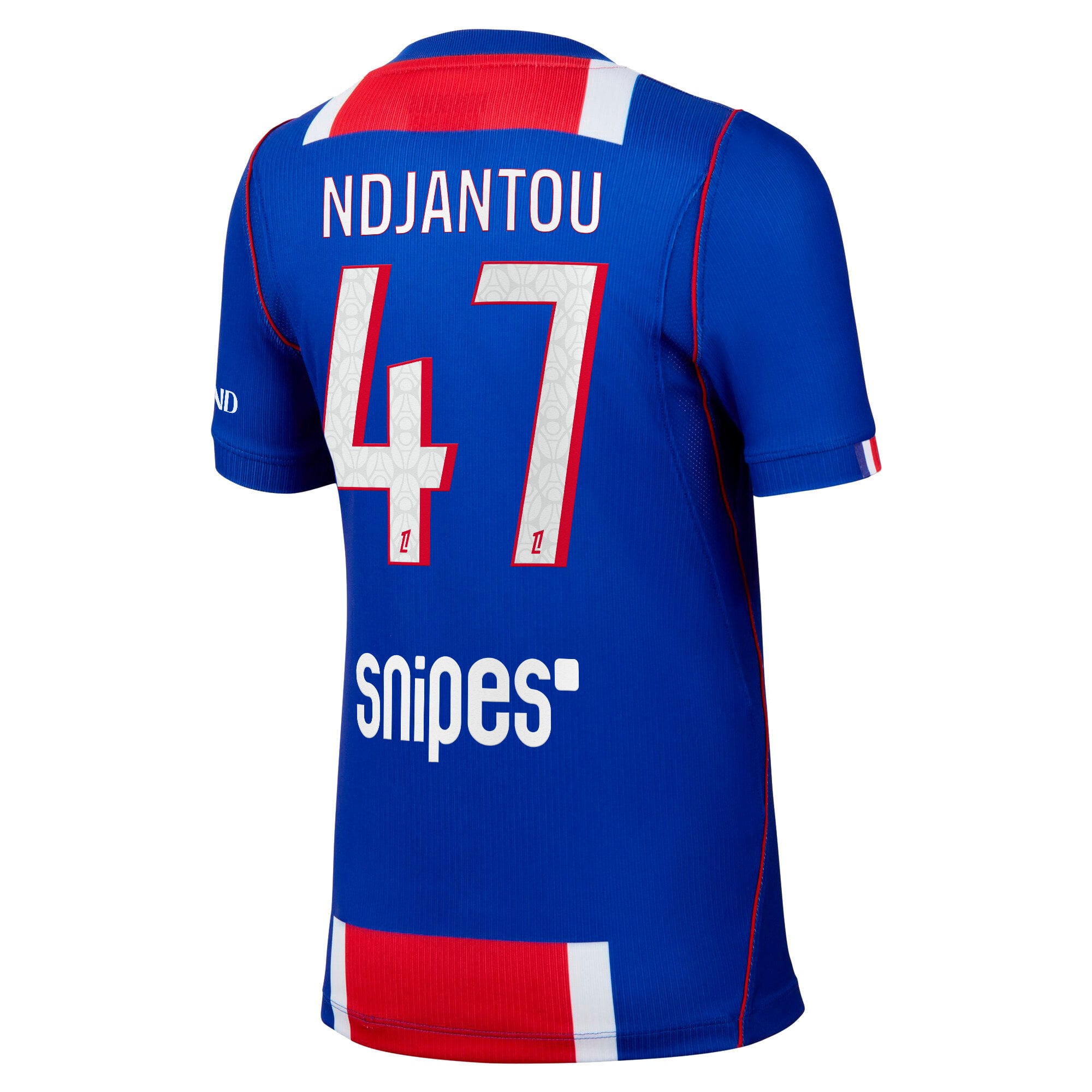 PSG Nike Home Stadium Shirt 2026-27 - Kids with Ndjantou 47 printing, , rebel_hi-res