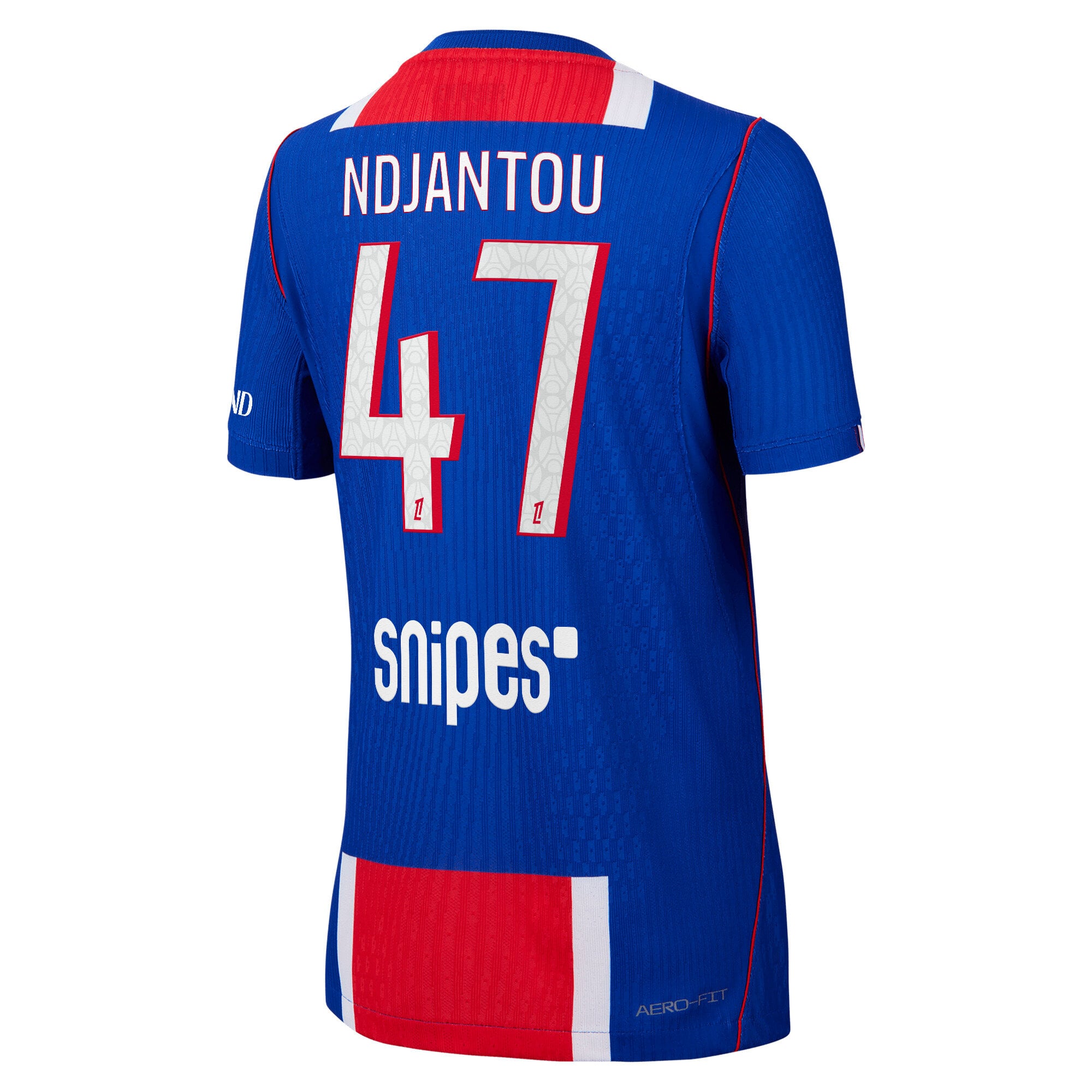PSG Nike Home Aero-FIT Match Shirt 2026-27 - Kids with Ndjantou 47 printing, , rebel_hi-res