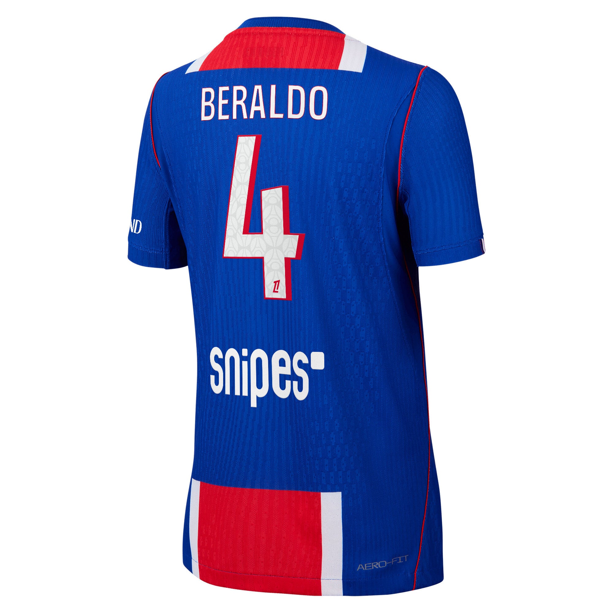 PSG Nike Home Aero-FIT Match Shirt 2026-27 - Kids with Beraldo 4 printing, , rebel_hi-res