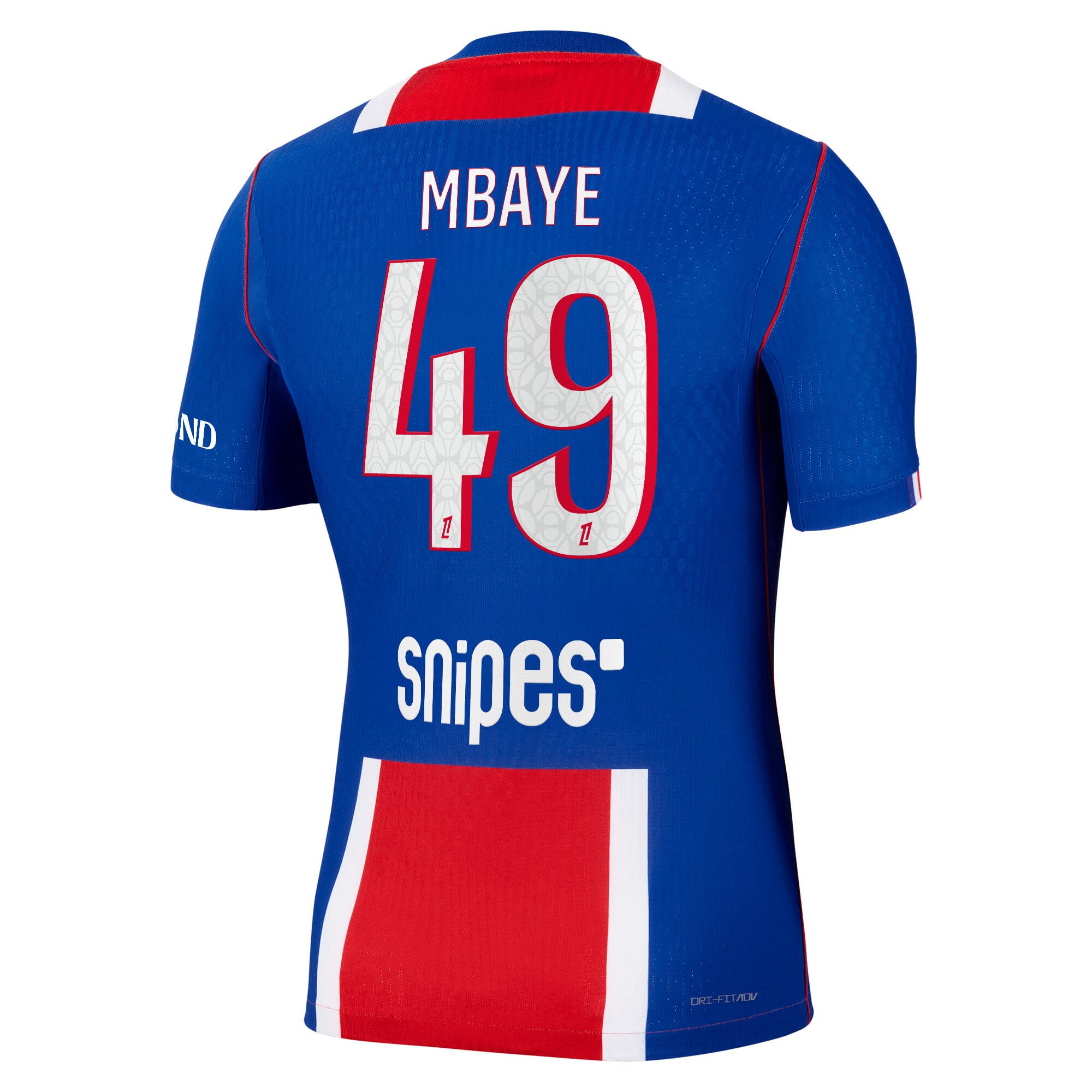 PSG Nike Home Aero-FIT Match Shirt 2026-27 with Mbaye 49 printing, , rebel_hi-res
