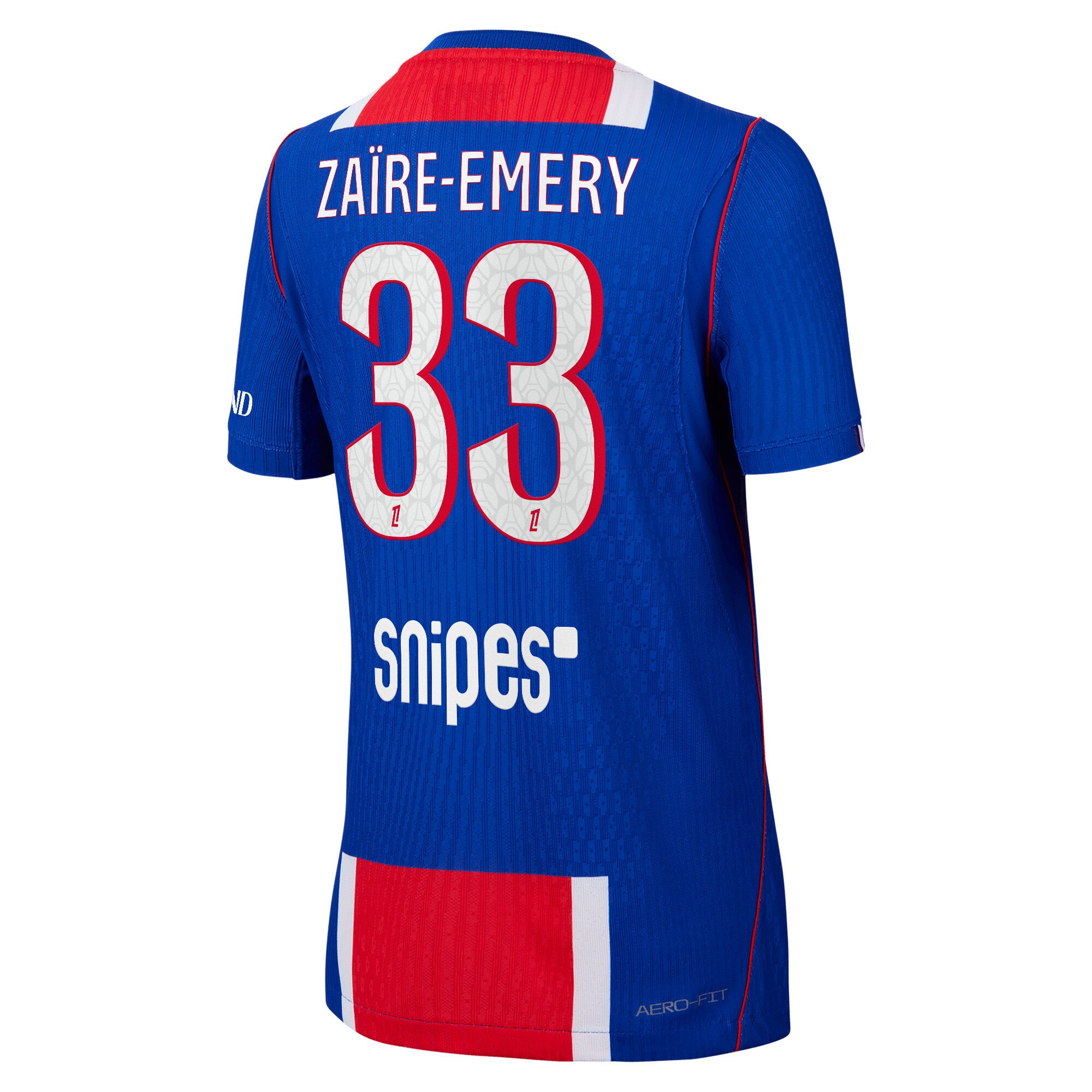 PSG Nike Home Aero-FIT Match Shirt 2026-27 - Kids with Za&iuml;re-Emery 33 printing, , rebel_hi-res