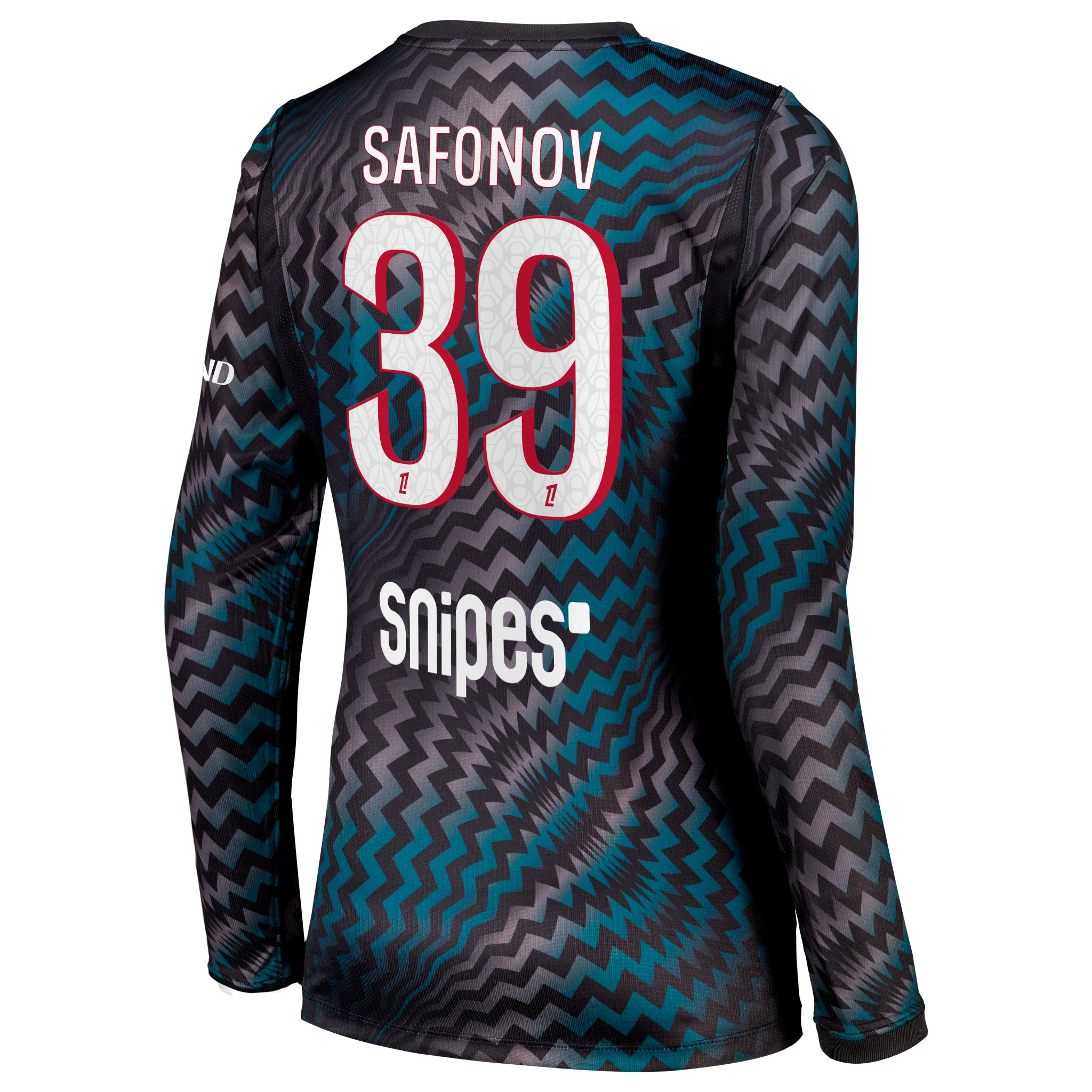 PSG Nike Goalkeeper Stadium Long Sleeve Shirt 2026-27 - Womens with Safonov 39 printing, , rebel_hi-res