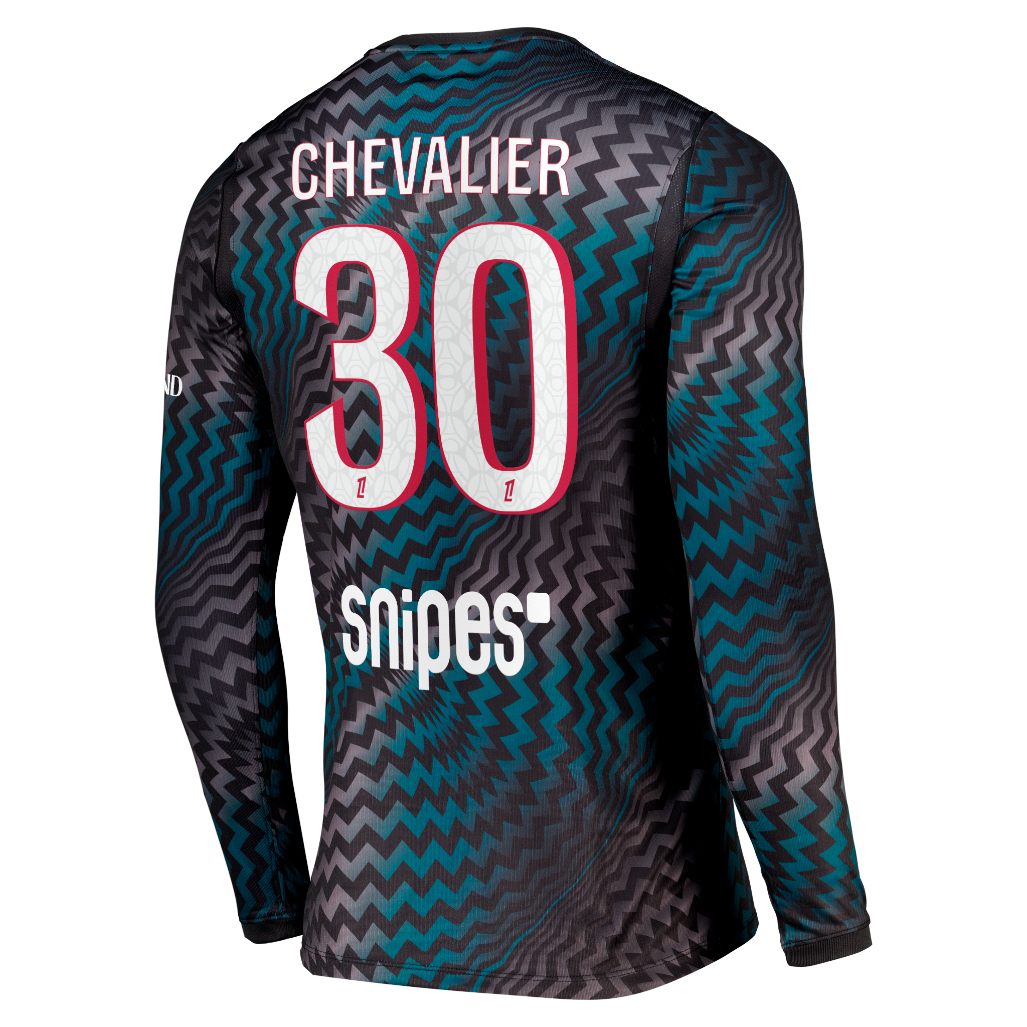 PSG Nike Goalkeeper Stadium Long Sleeve Shirt 2026-27 with Chevalier 30 printing, , rebel_hi-res