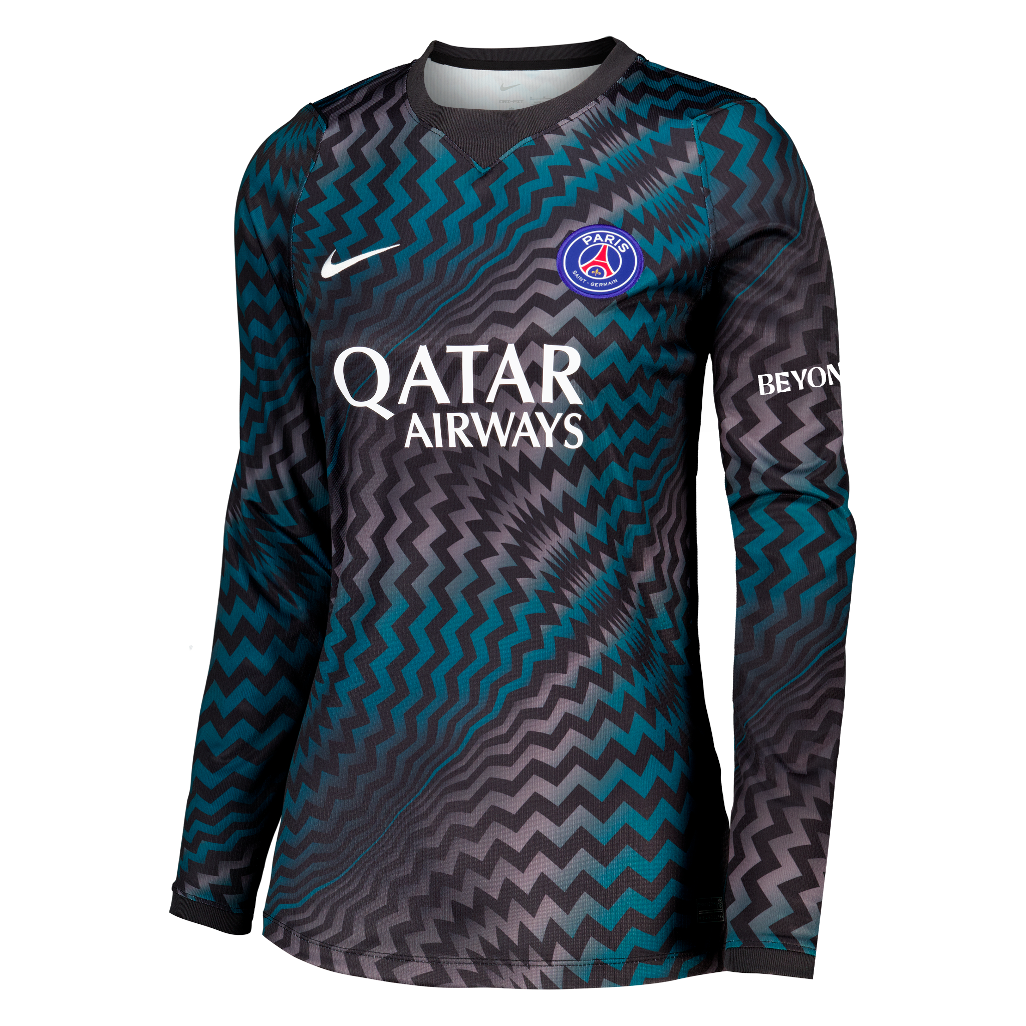 PSG Nike Goalkeeper Stadium Long Sleeve Shirt 2026-27 - Womens with Chevalier 30 printing, , rebel_hi-res