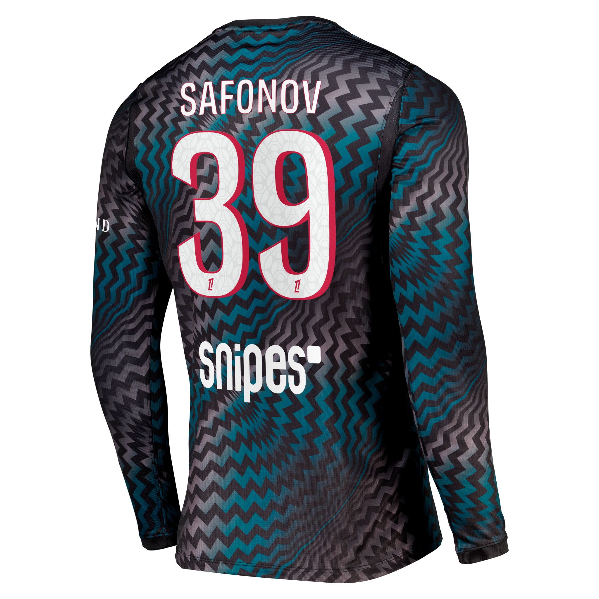 PSG Nike Goalkeeper Stadium Long Sleeve Shirt 2026-27 with Safonov 39 printing, , rebel_hi-res
