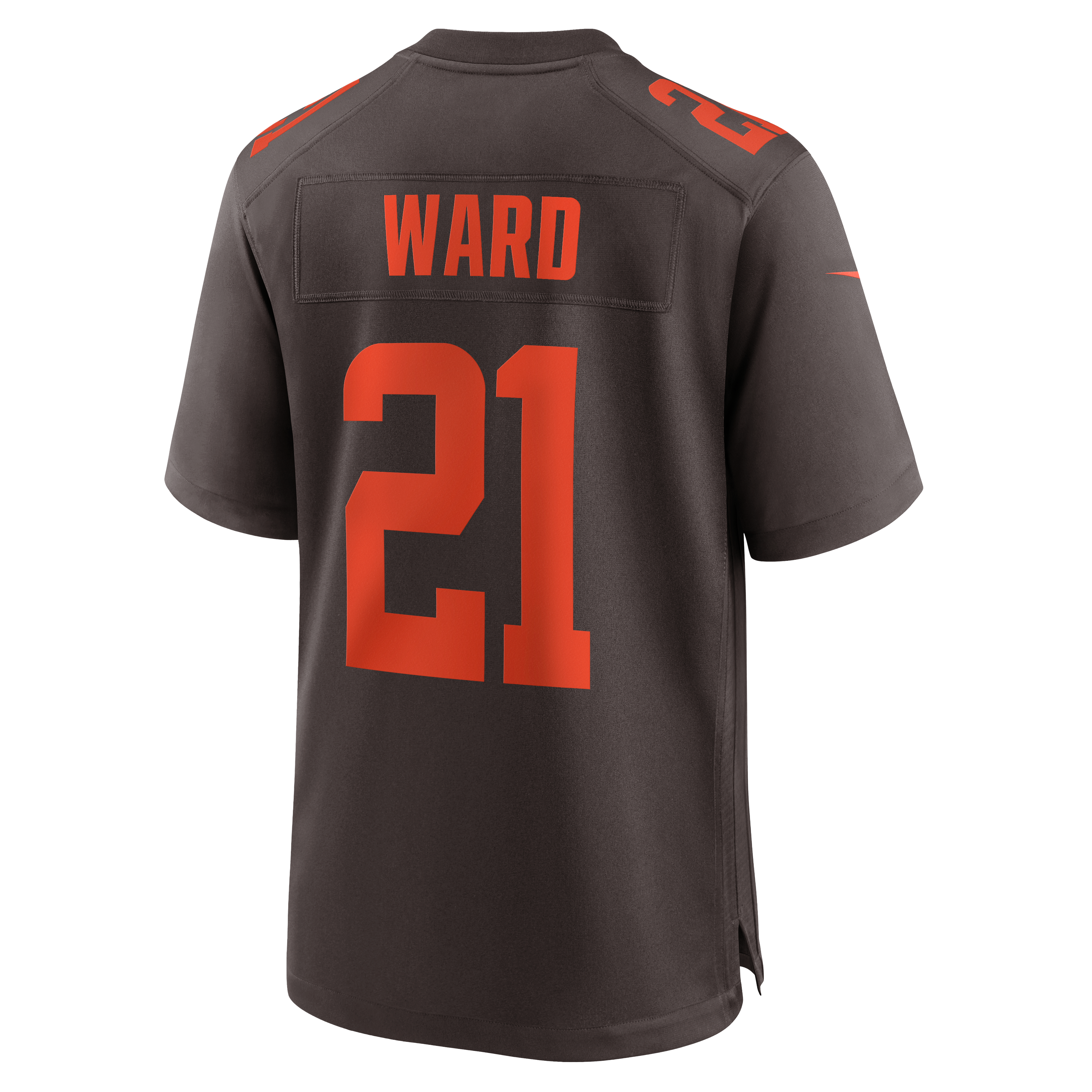 Cleveland Browns Nike Game Alternate Jersey - Brown - Denzel Ward - Youth, , rebel_hi-res