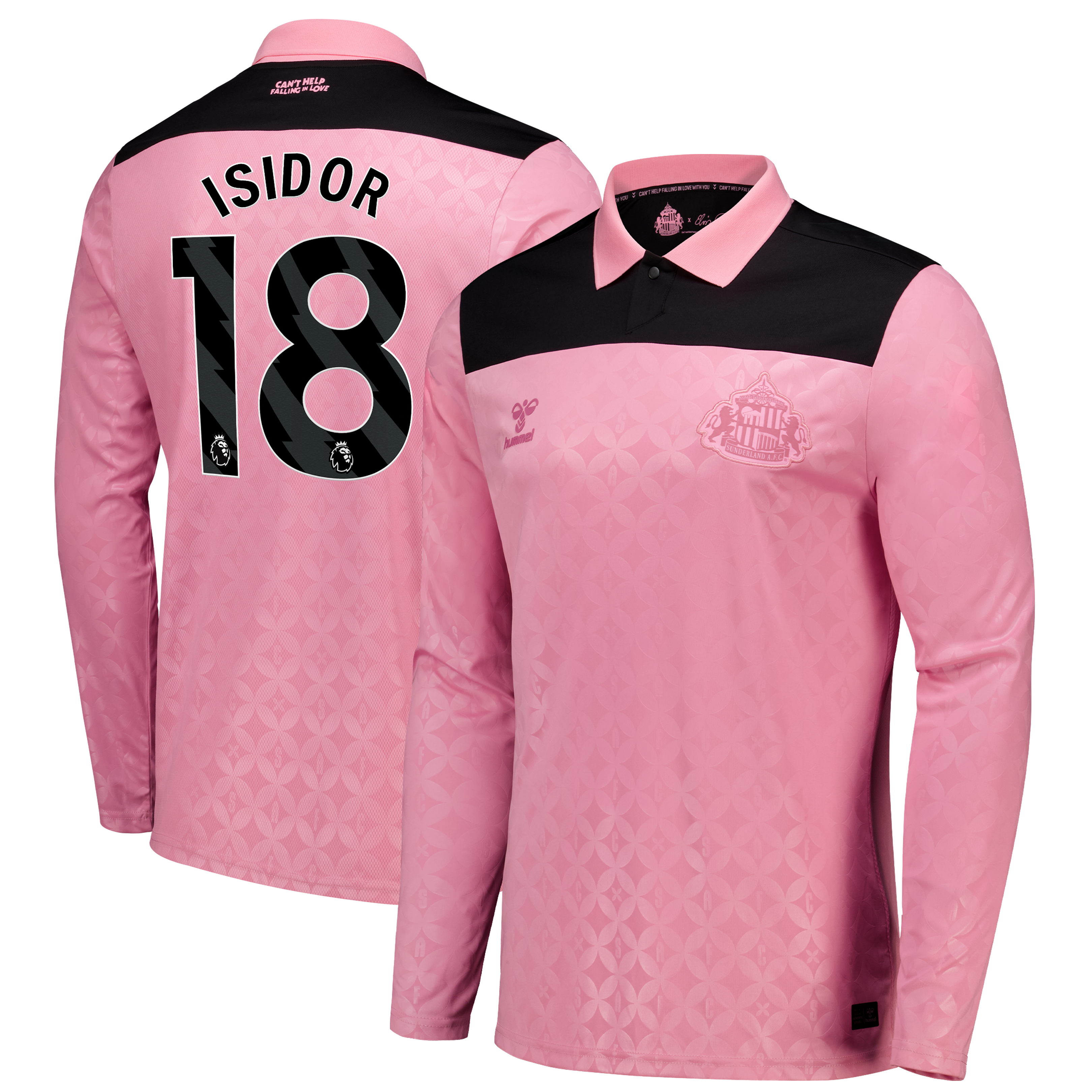 Sunderland x Elvis Hummel Away Shirt 2026-27 - Long Sleeve with Isidor 18 printing, , rebel_hi-res