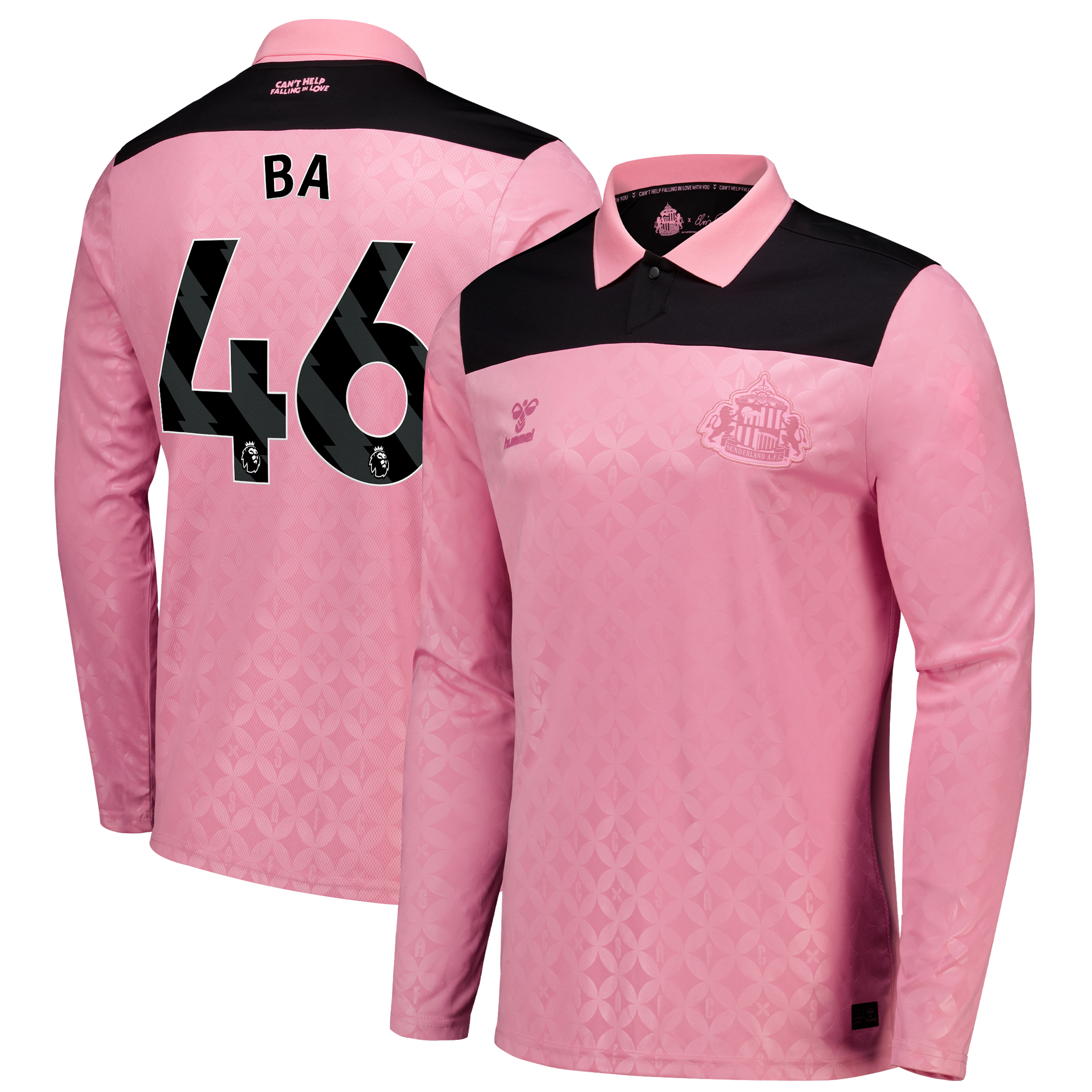 Sunderland x Elvis Hummel Away Shirt 2026-27 - Long Sleeve with Ba 46 printing, , rebel_hi-res
