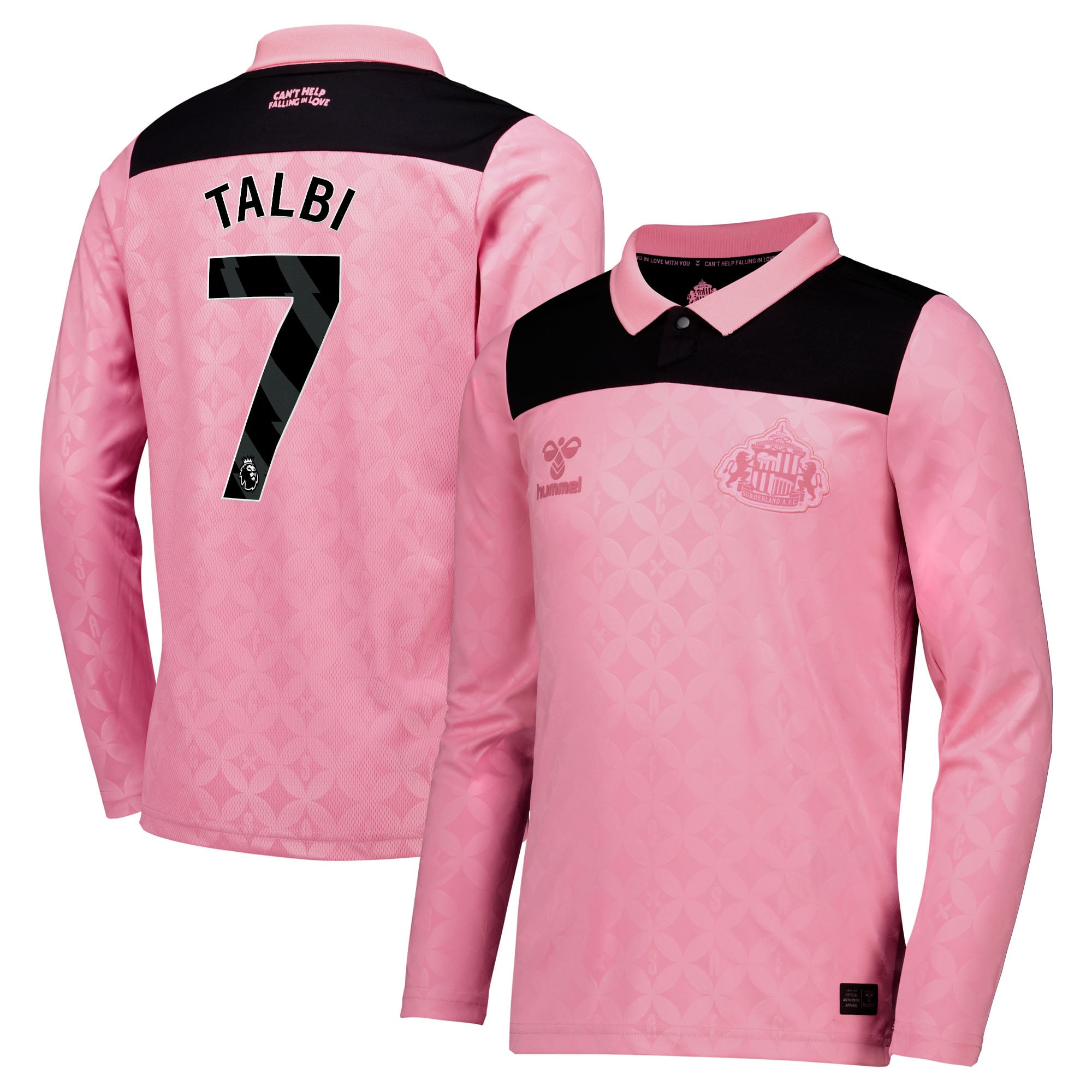 Sunderland x Elvis Hummel Away Shirt 2026-27 - Long Sleeve - Kids with Talbi 7 printing, , rebel_hi-res