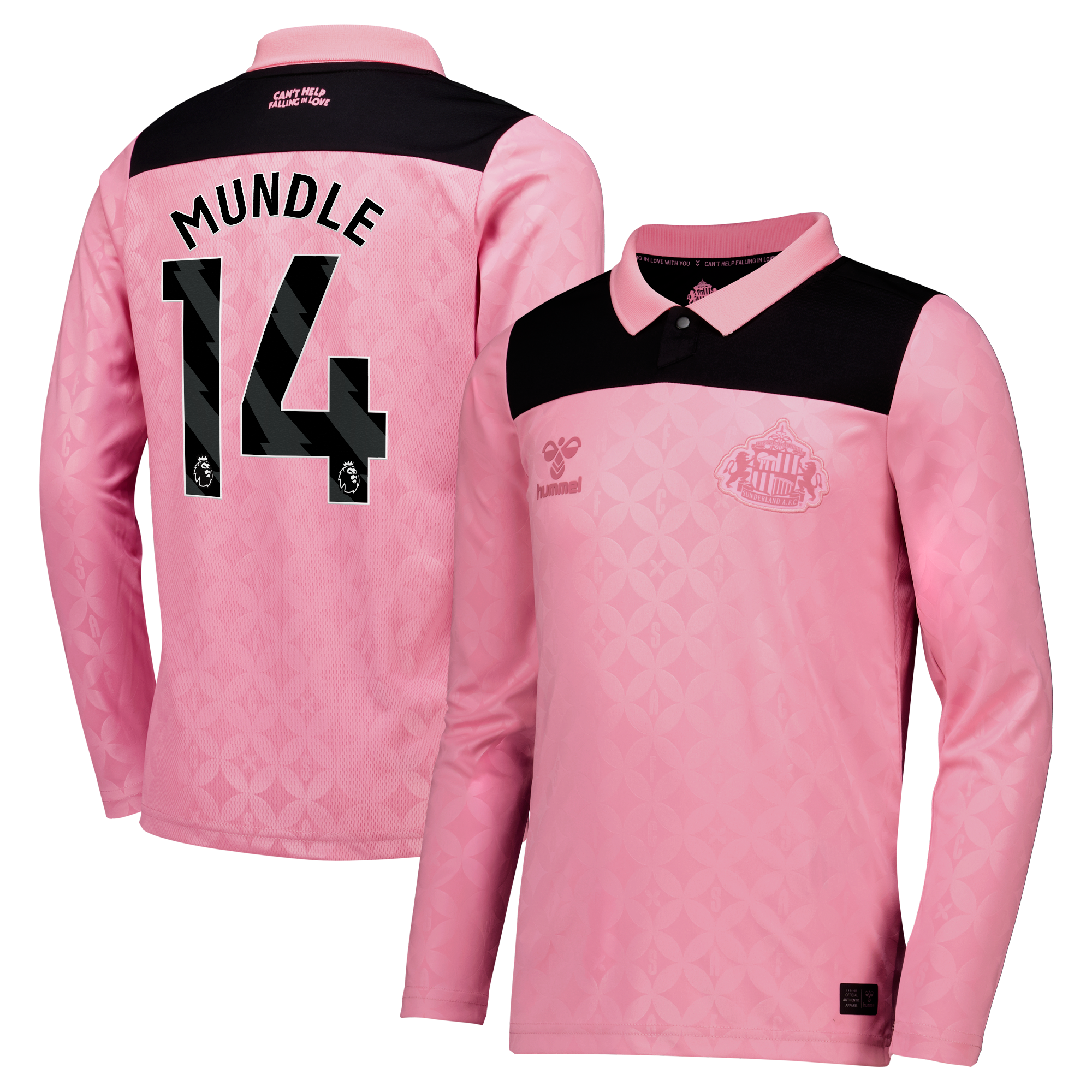 Sunderland x Elvis Hummel Away Shirt 2026-27 - Long Sleeve - Kids with Mundle 14 printing, , rebel_hi-res