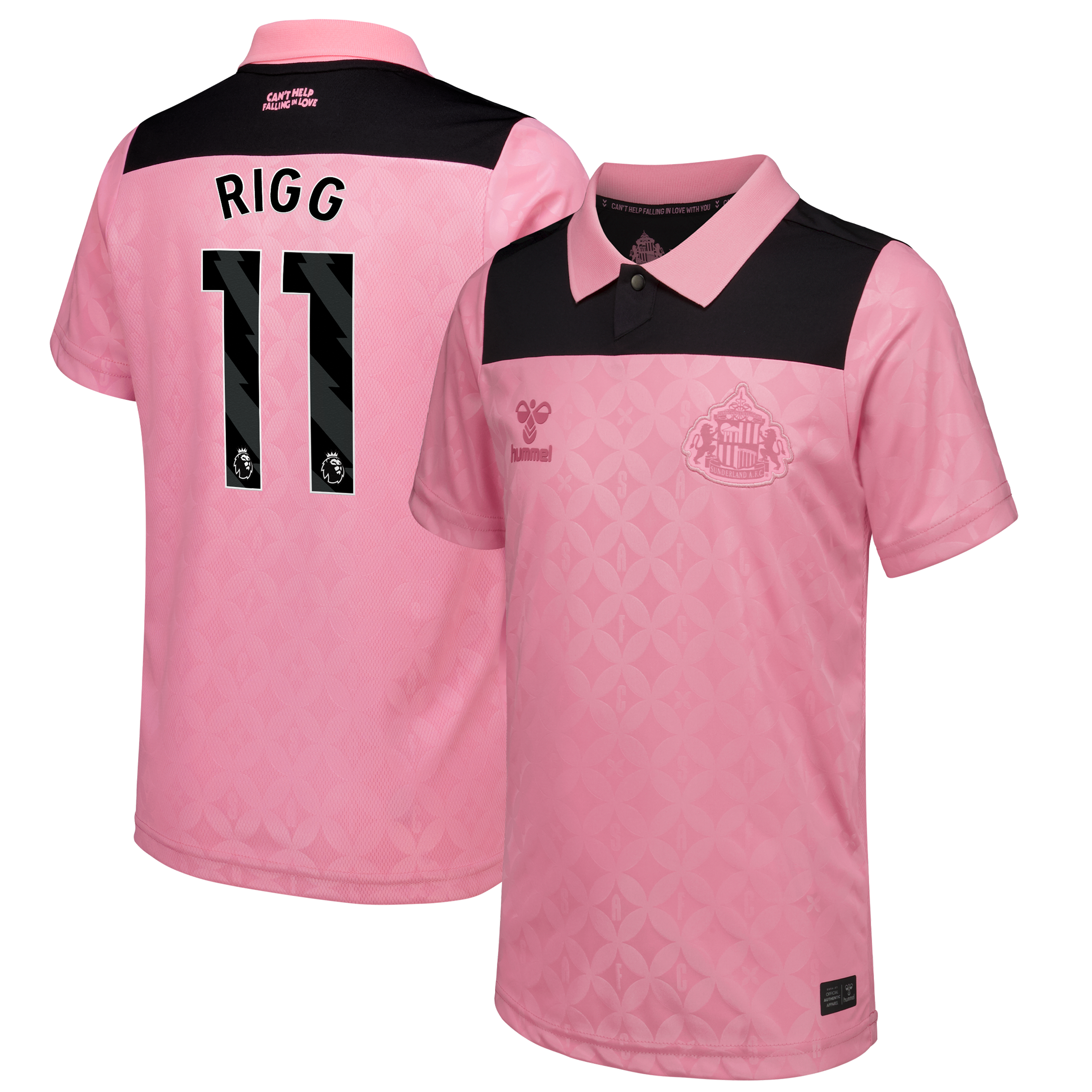 Sunderland x Elvis Hummel Away Shirt 2026-27 - Kids with Rigg 11 printing, , rebel_hi-res
