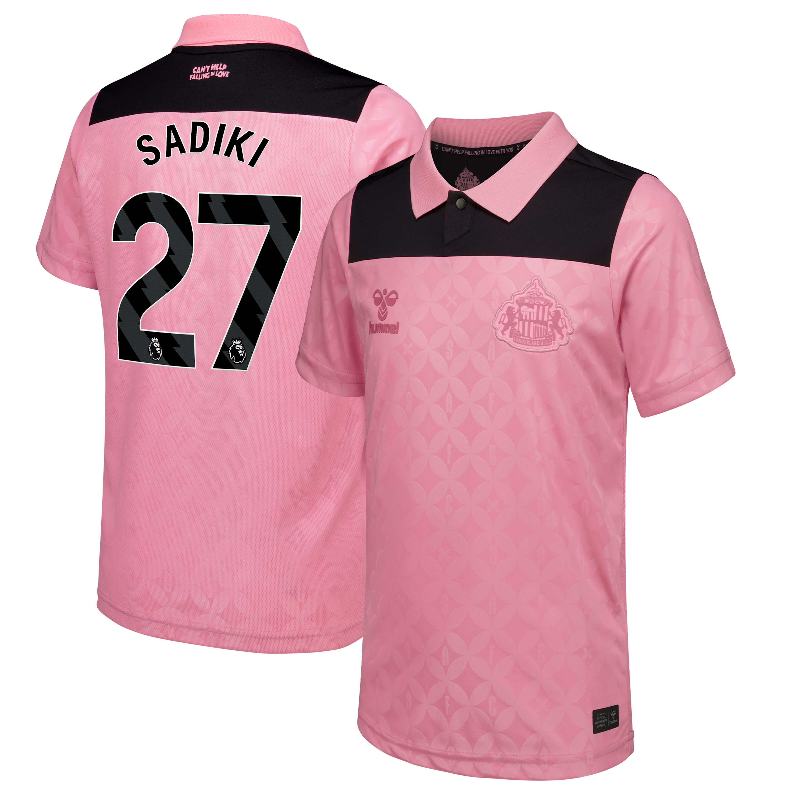 Sunderland x Elvis Hummel Away Shirt 2026-27 - Kids with Sadiki 27 printing, , rebel_hi-res
