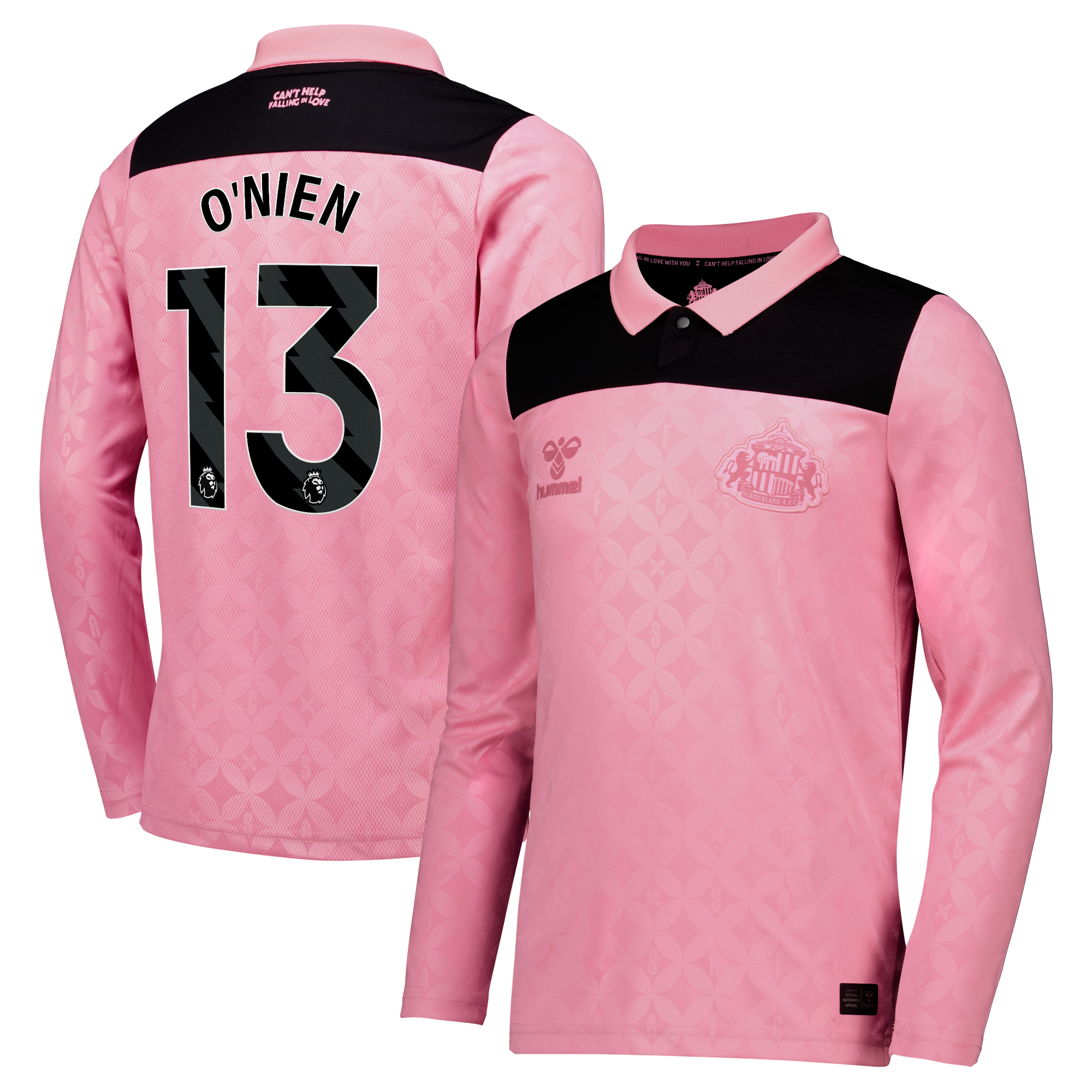 Sunderland x Elvis Hummel Away Shirt 2026-27 - Long Sleeve - Kids with O'Nien 13 printing, , rebel_hi-res