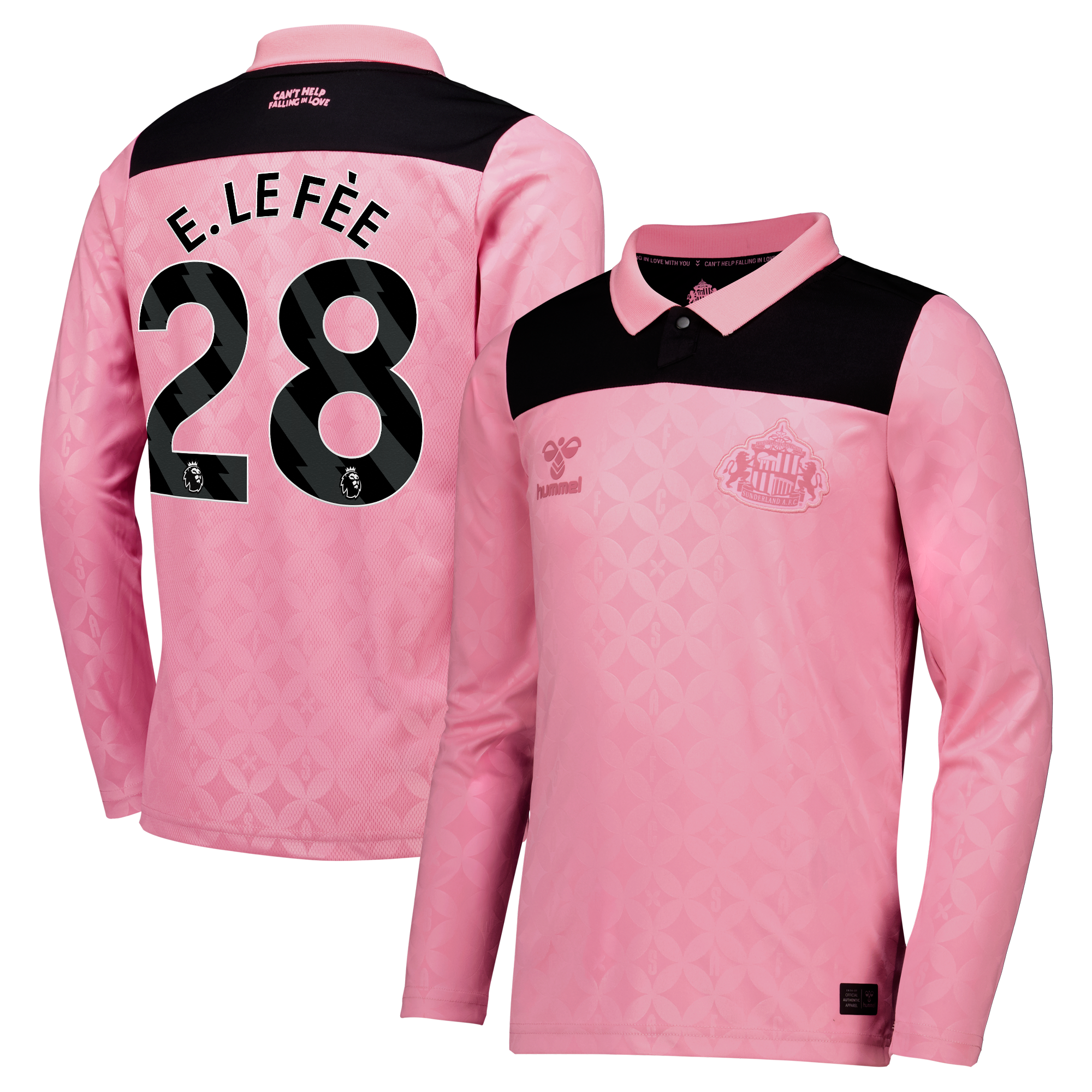 Sunderland x Elvis Hummel Away Shirt 2026-27 - Long Sleeve - Kids with E. Le F&eacute;e 28 printing, , rebel_hi-res