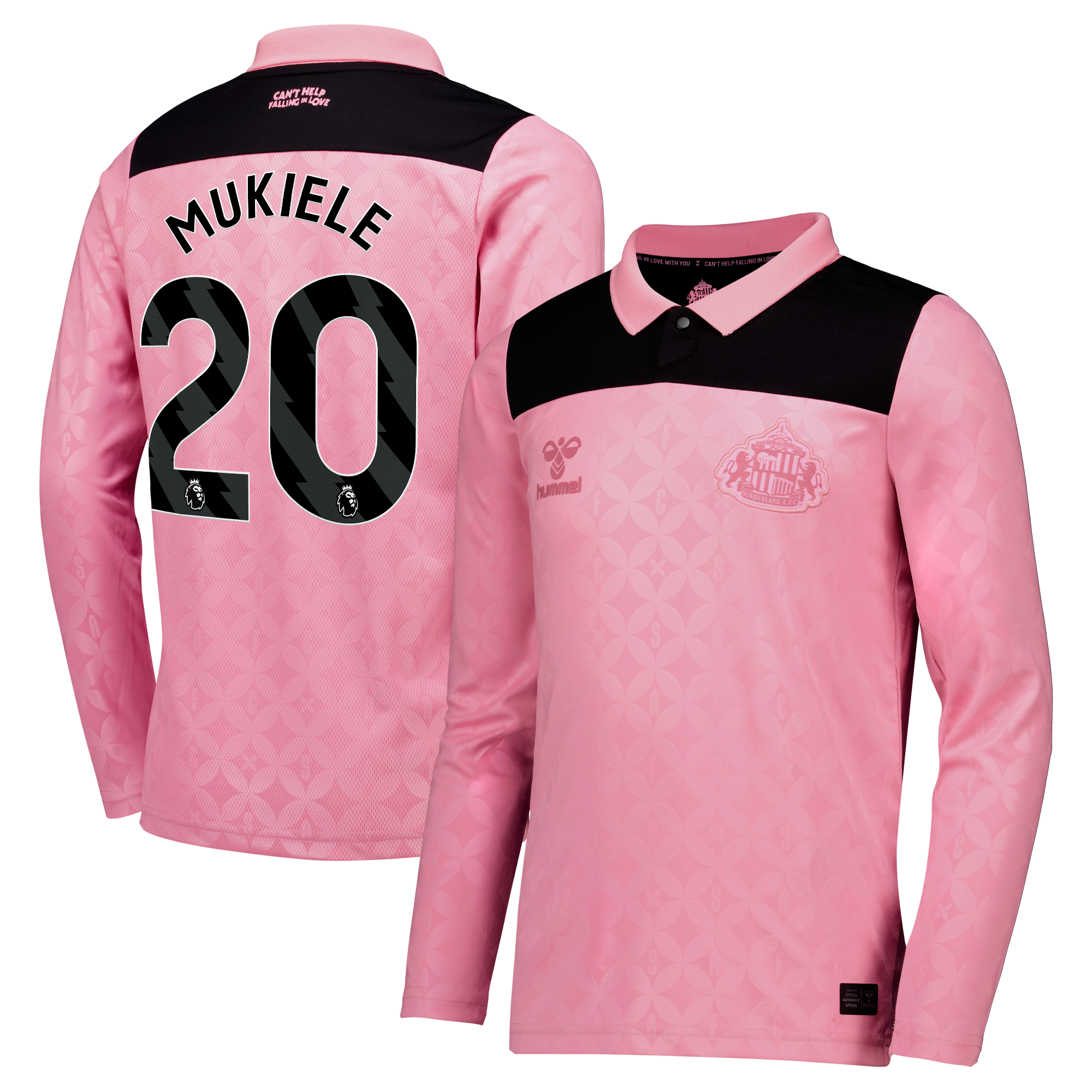 Sunderland x Elvis Hummel Away Shirt 2026-27 - Long Sleeve - Kids with Mukiele 20 printing, , rebel_hi-res