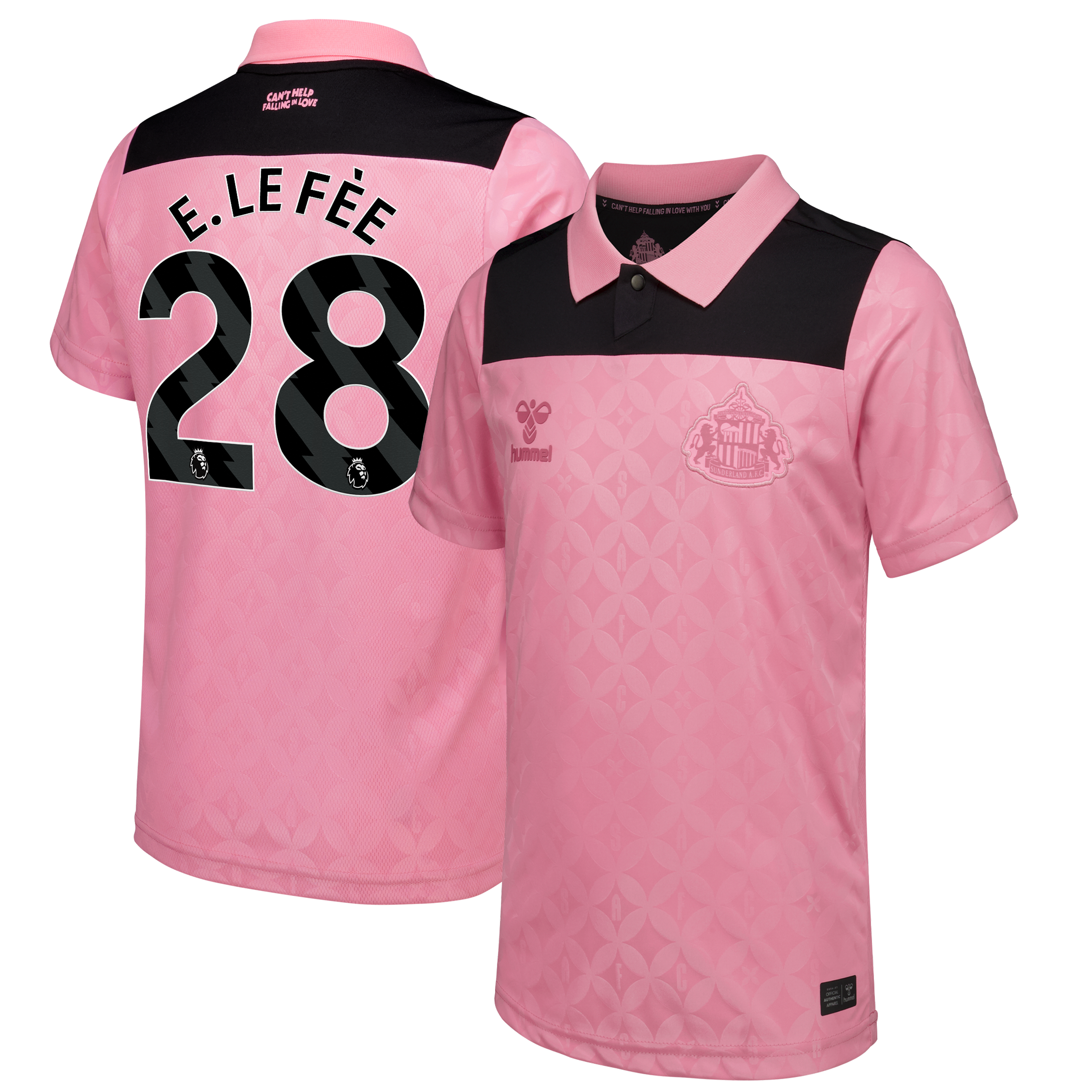 Sunderland x Elvis Hummel Away Shirt 2026-27 - Kids with E. Le F&eacute;e 28 printing, , rebel_hi-res