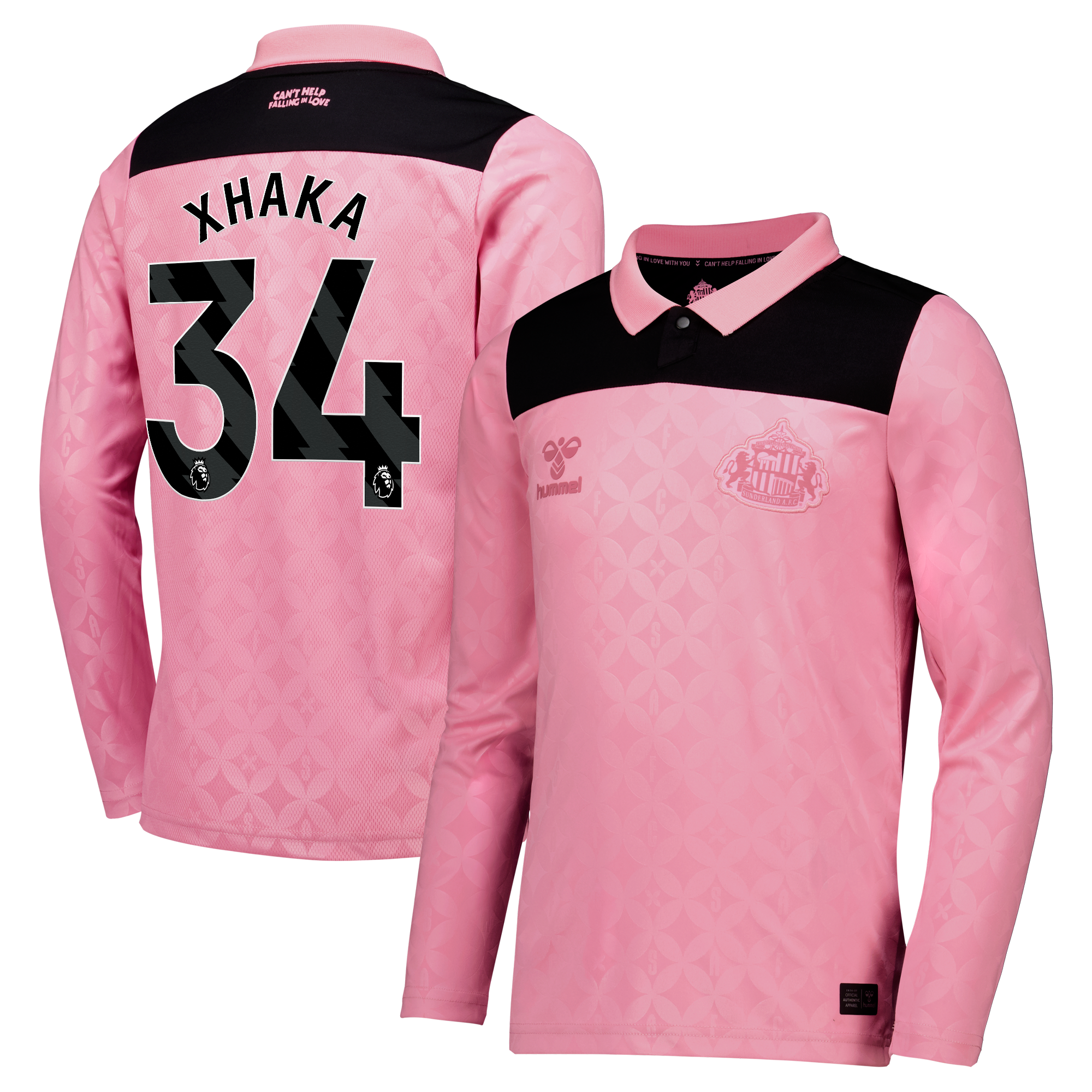 Sunderland x Elvis Hummel Away Shirt 2026-27 - Long Sleeve - Kids with Xhaka 34 printing, , rebel_hi-res