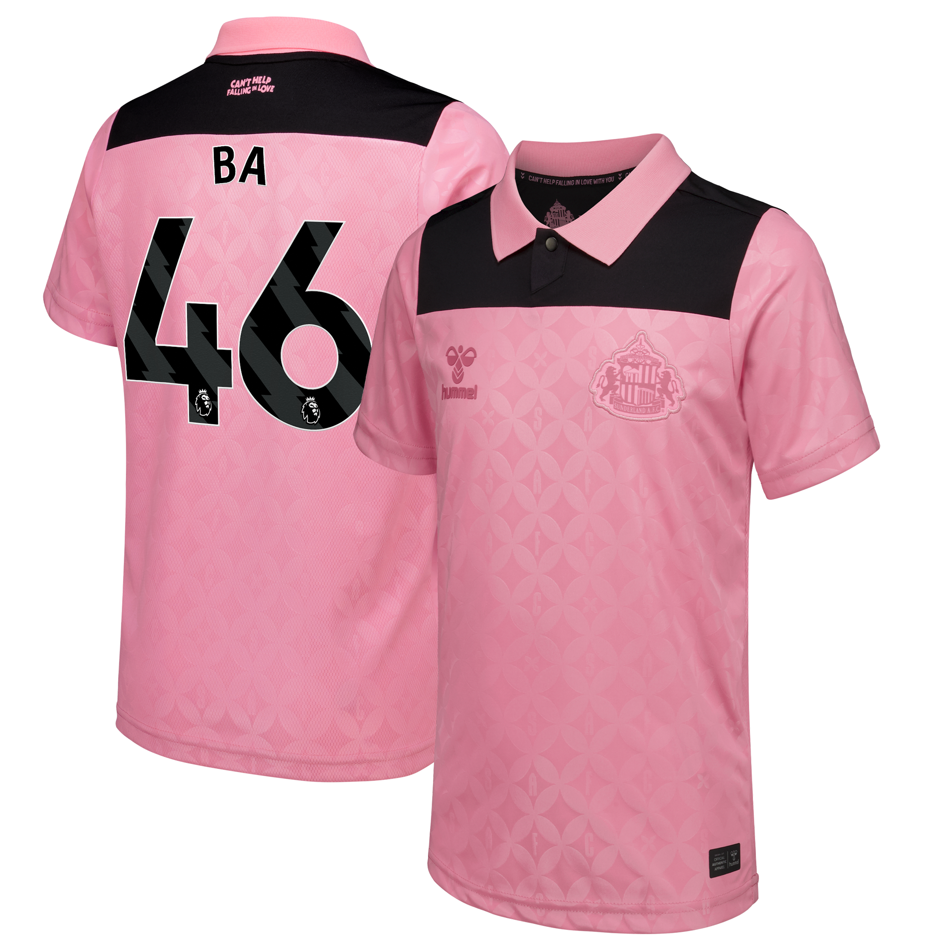 Sunderland x Elvis Hummel Away Shirt 2026-27 - Kids with Ba 46 printing, , rebel_hi-res