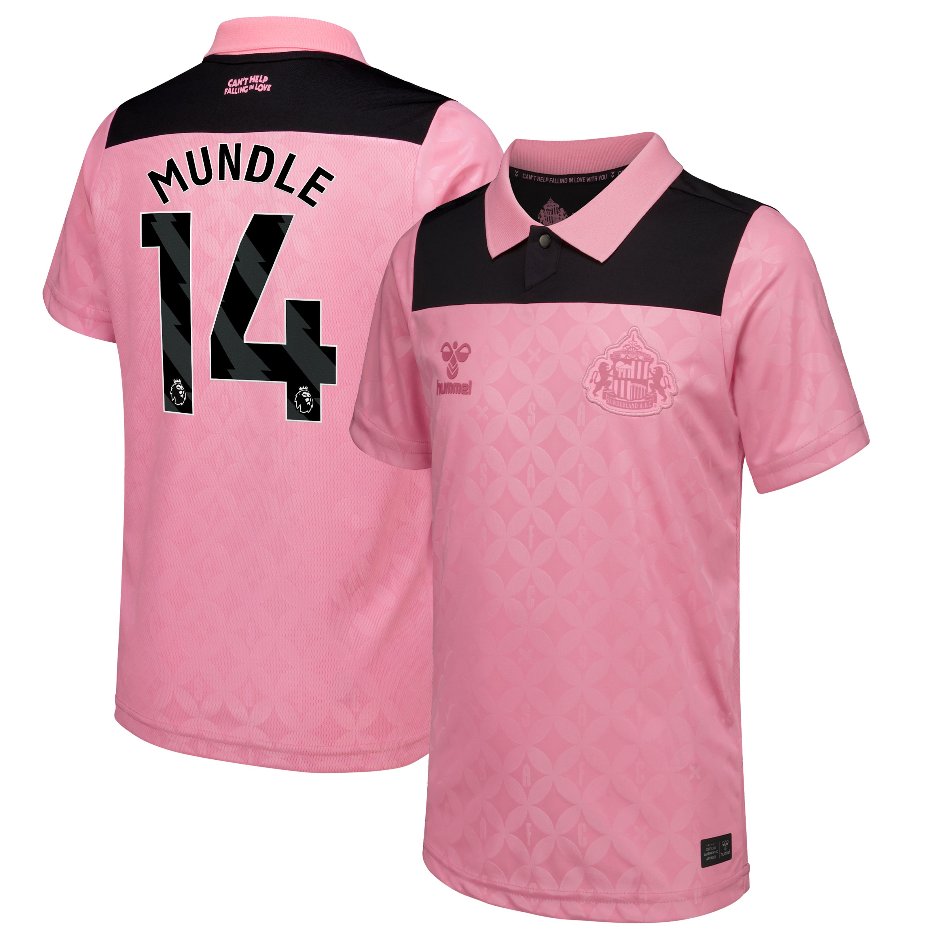 Sunderland x Elvis Hummel Away Shirt 2026-27 - Kids with Mundle 14 printing, , rebel_hi-res