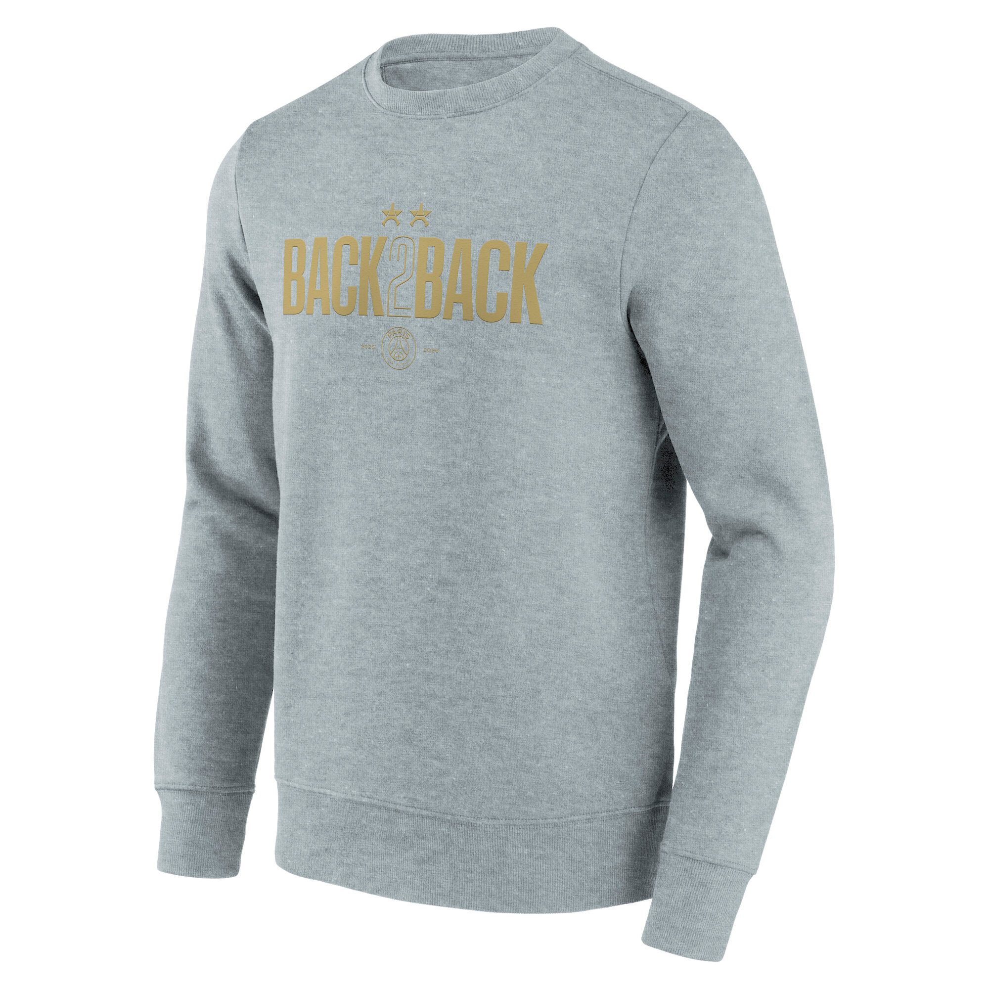 PSG Winner Back to Back 2 Star Graphic Crew Sweat - Grey, , rebel_hi-res